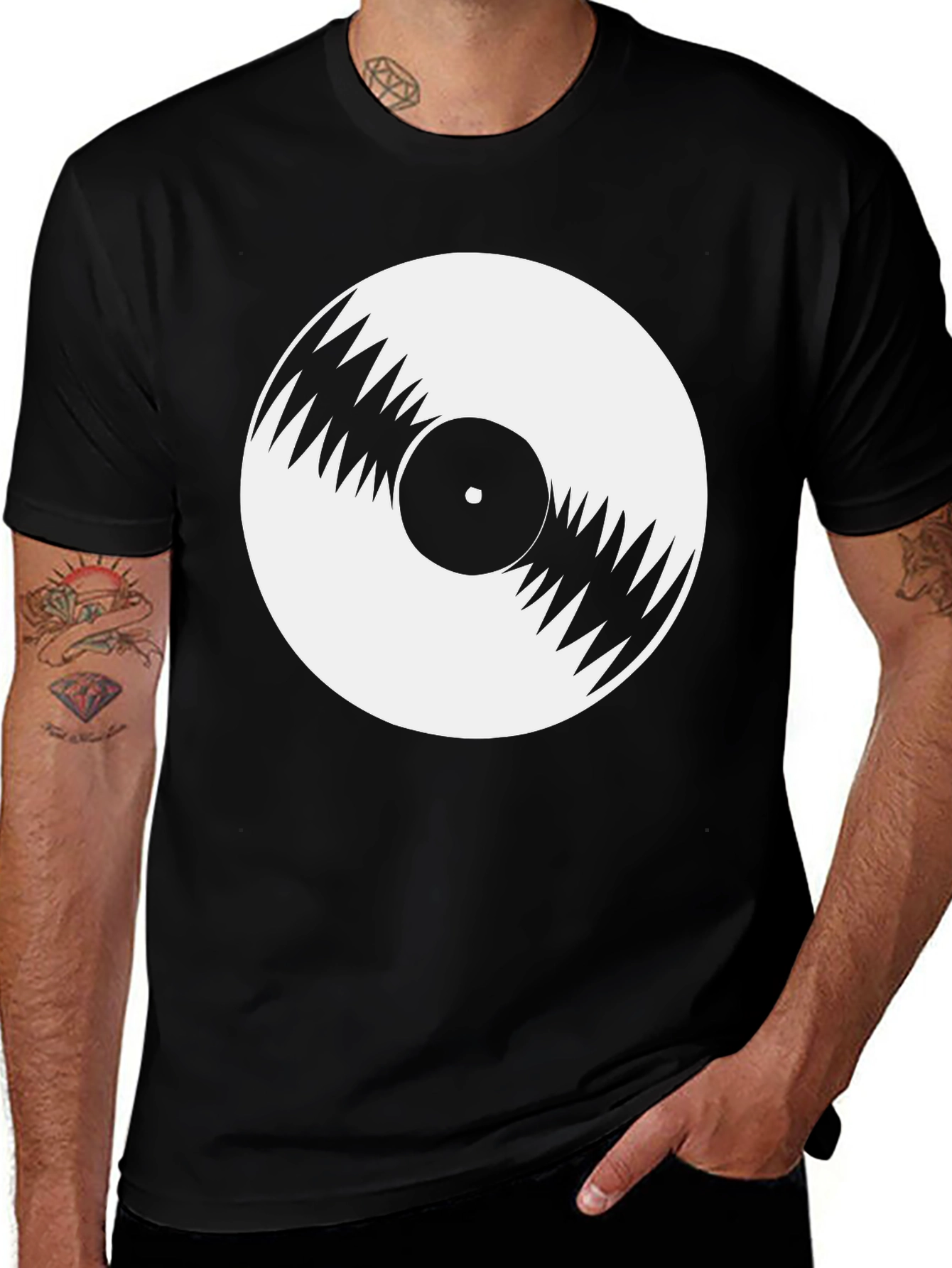 Variant 17 of Retro Vinyl Record Graphic T-Shirt