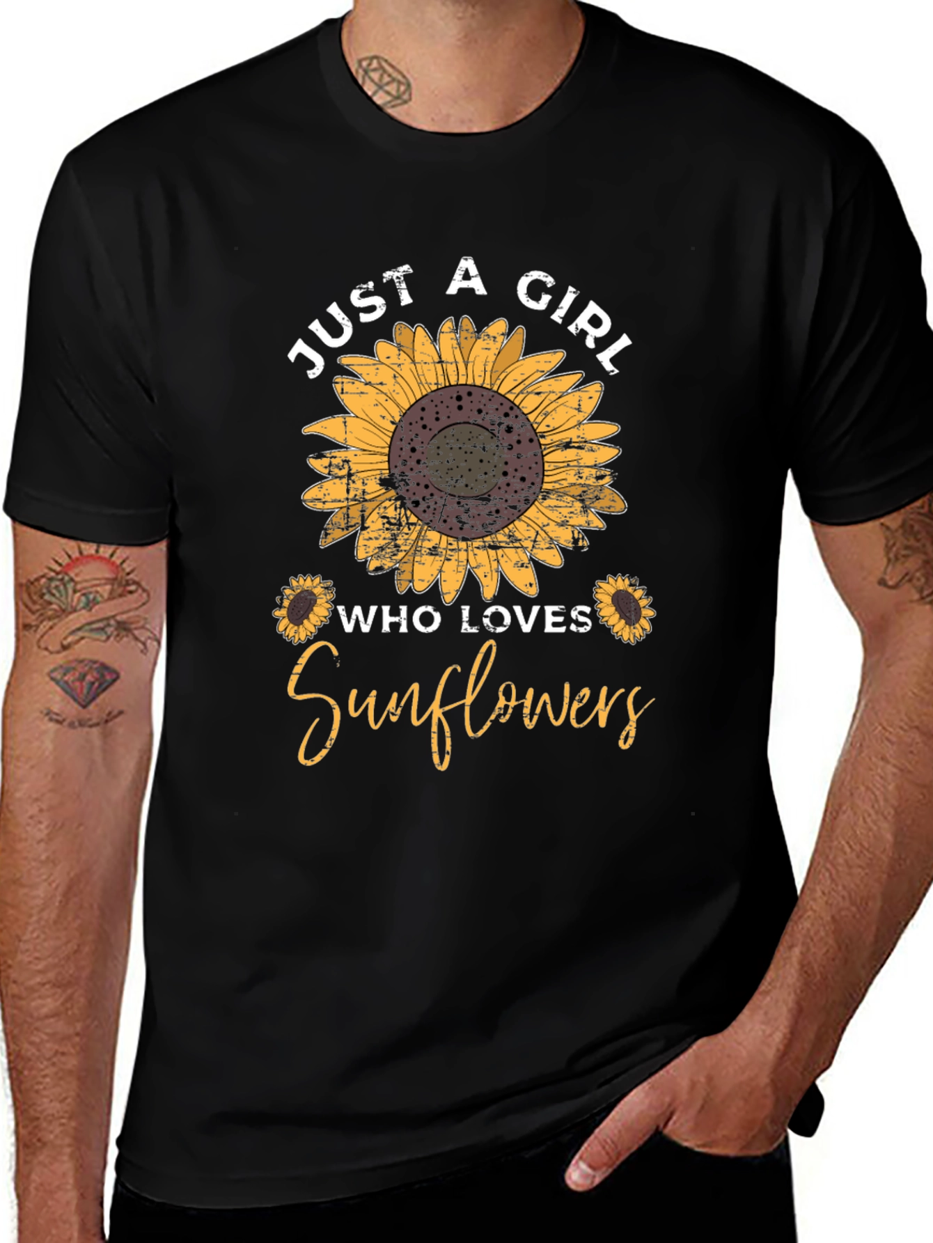 Variant 30 of Just a Girl Who Loves Sunflowers T-Shirt