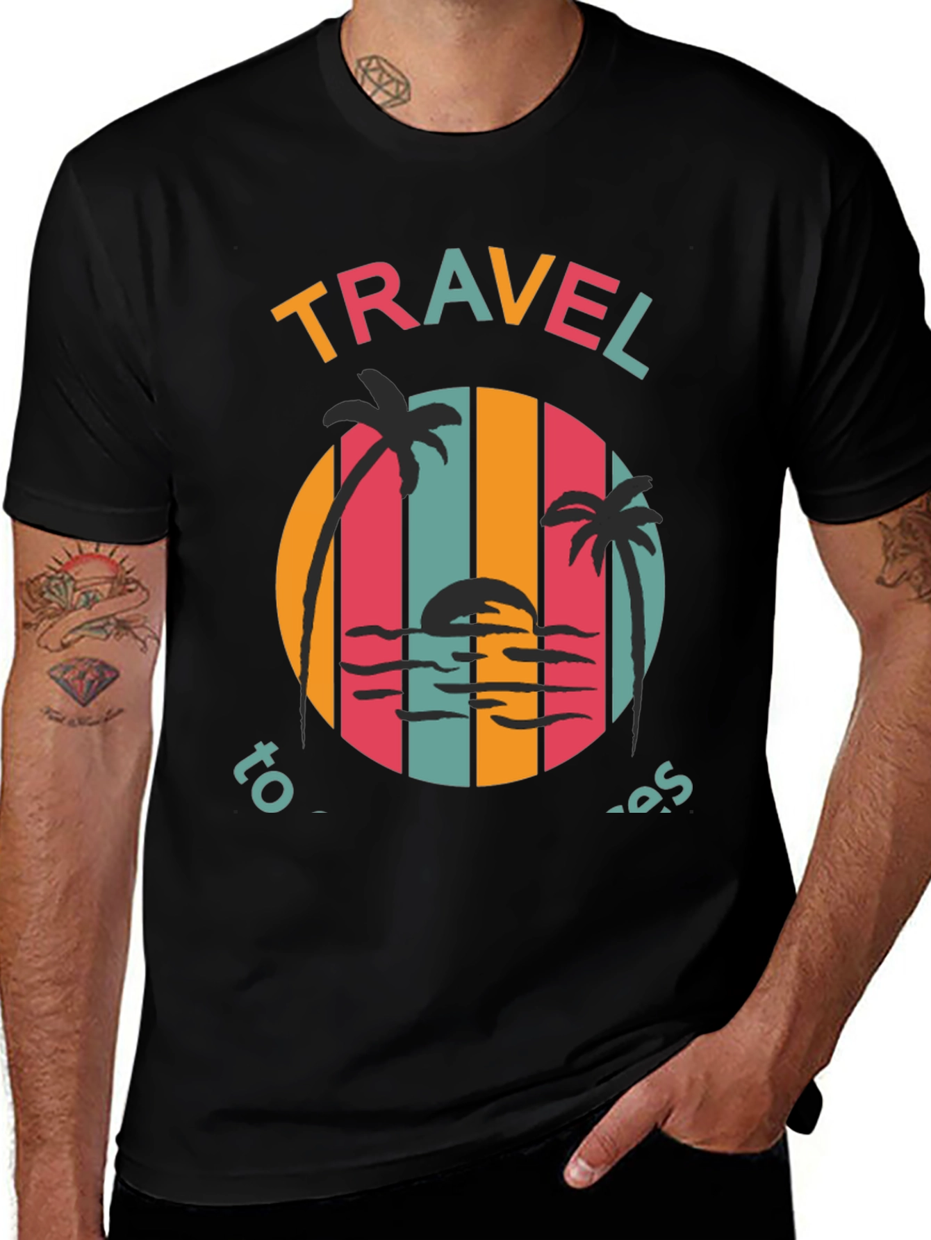 Variant 6 of Travel Vibes Graphic Tee