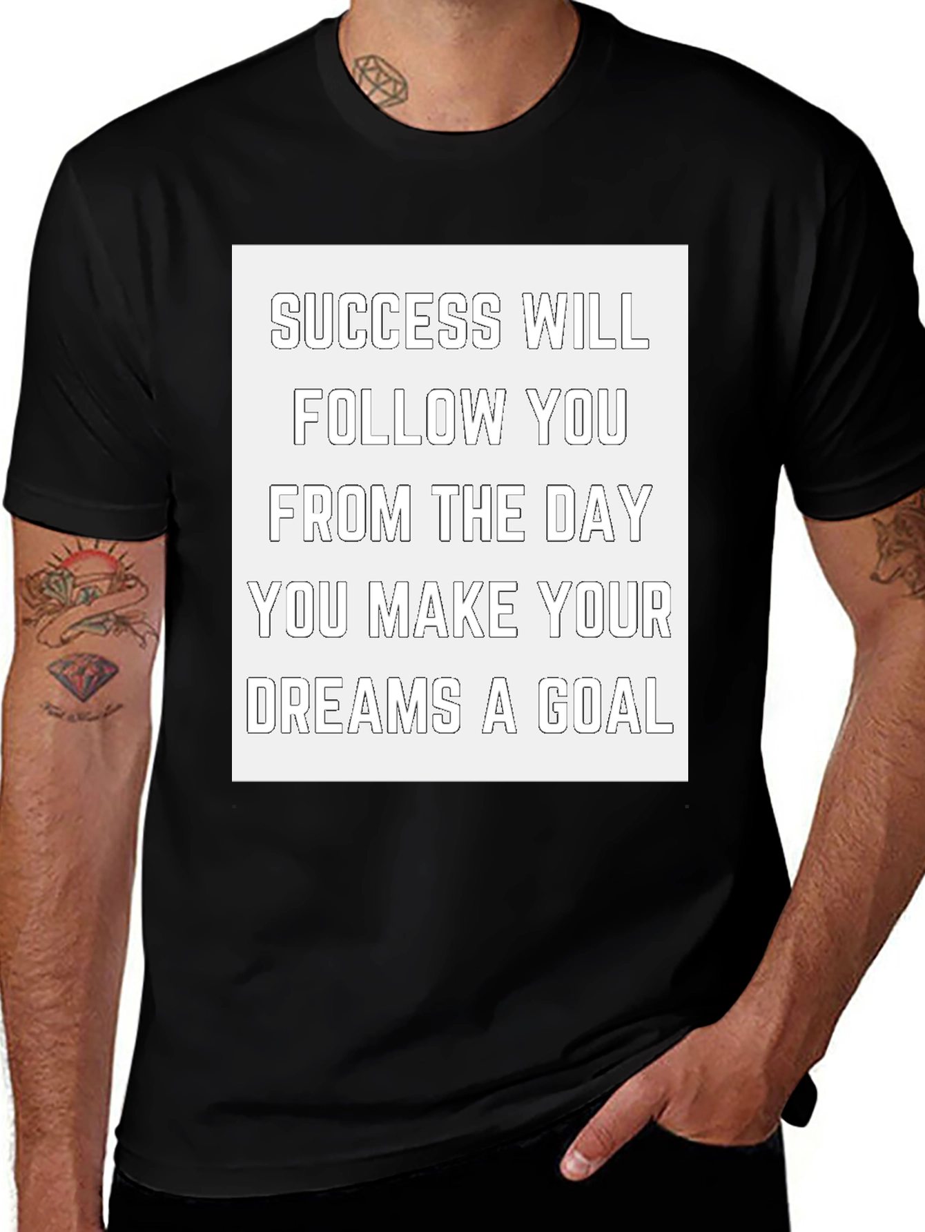 Variant 3 of Inspirational Dreams T-Shirt: Goal-Oriented Design