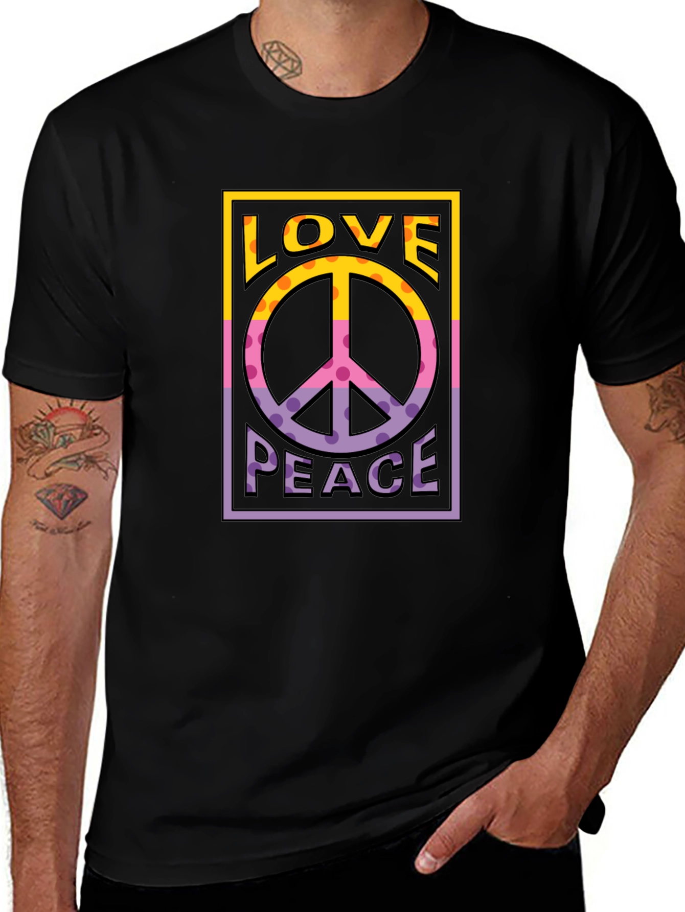 Variant 16 of Love & Peace Graphic Tee