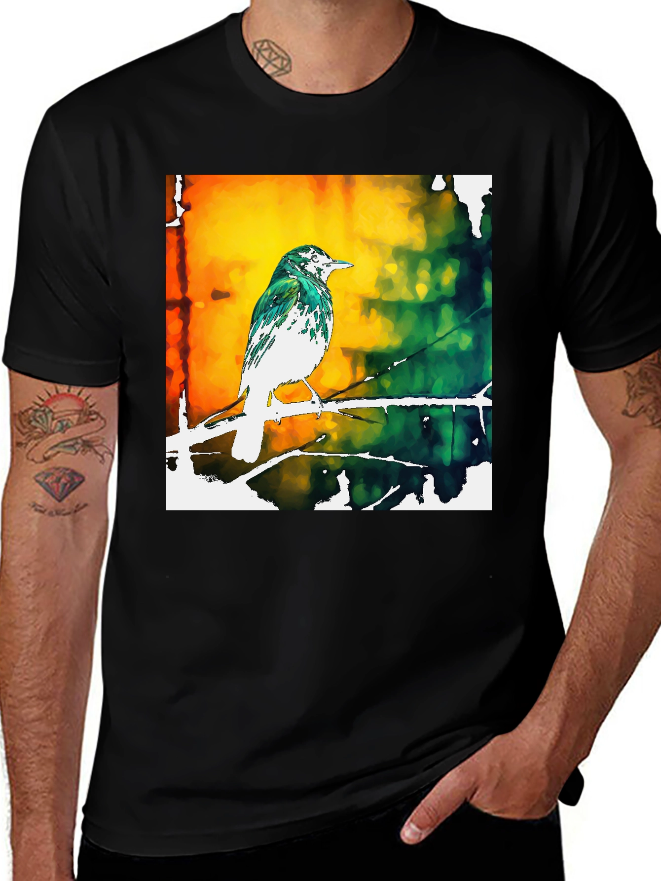 Variant 30 of Watercolor Bird T-Shirt