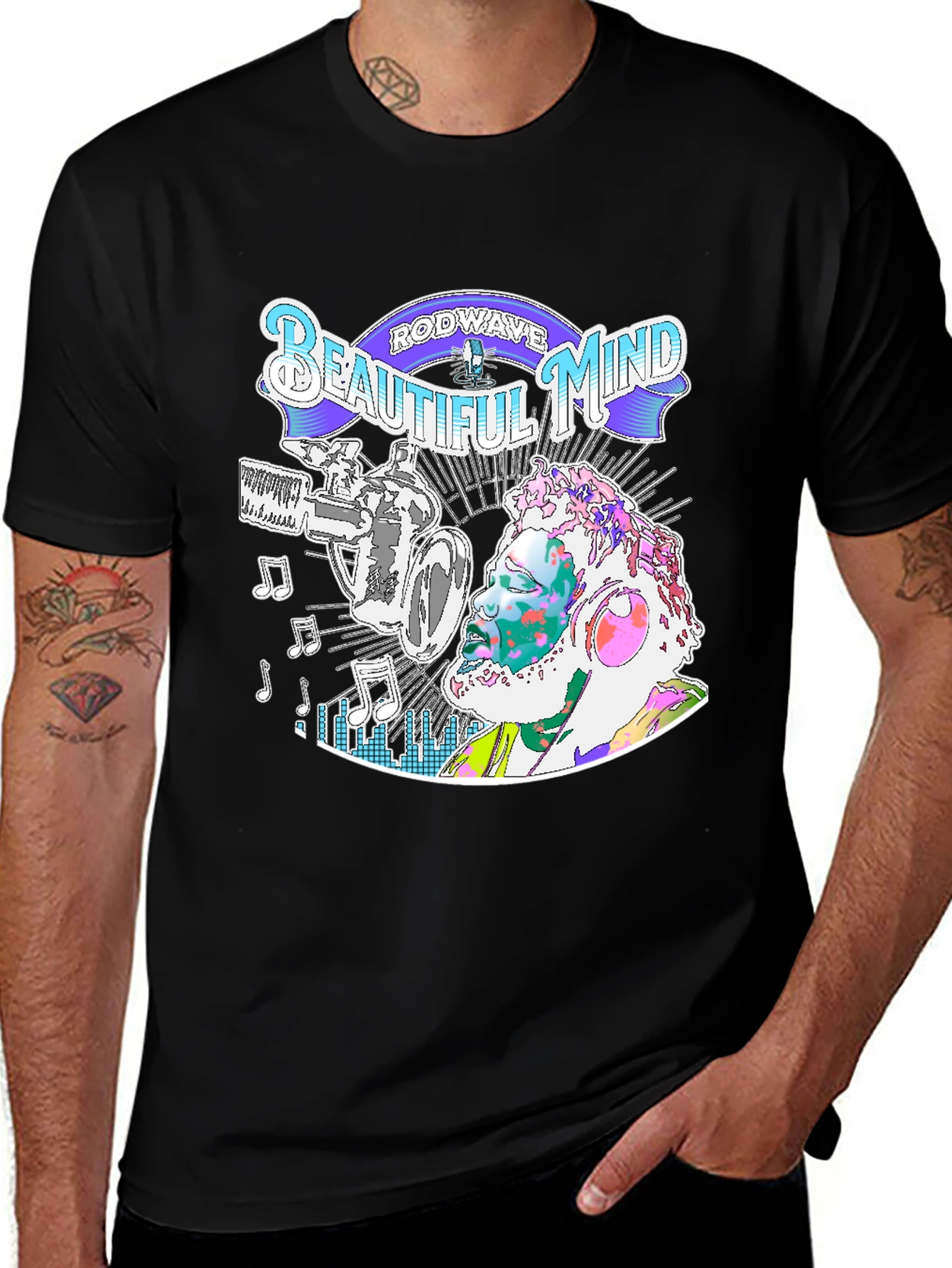 Variant 11 of Rod Wave Beautiful Mind Graphic T-Shirt
