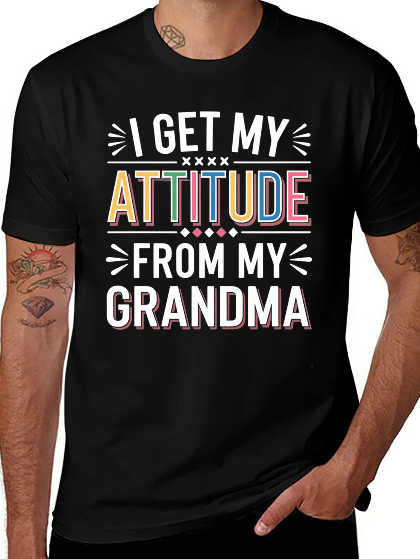 Variant 27 of I Get My Attitude From My Grandma T-Shirt