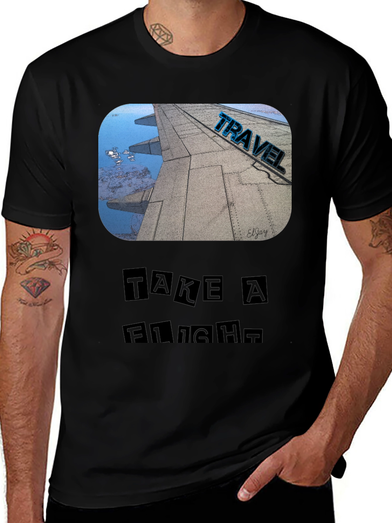 Variant 26 of Travel Flight T-Shirt