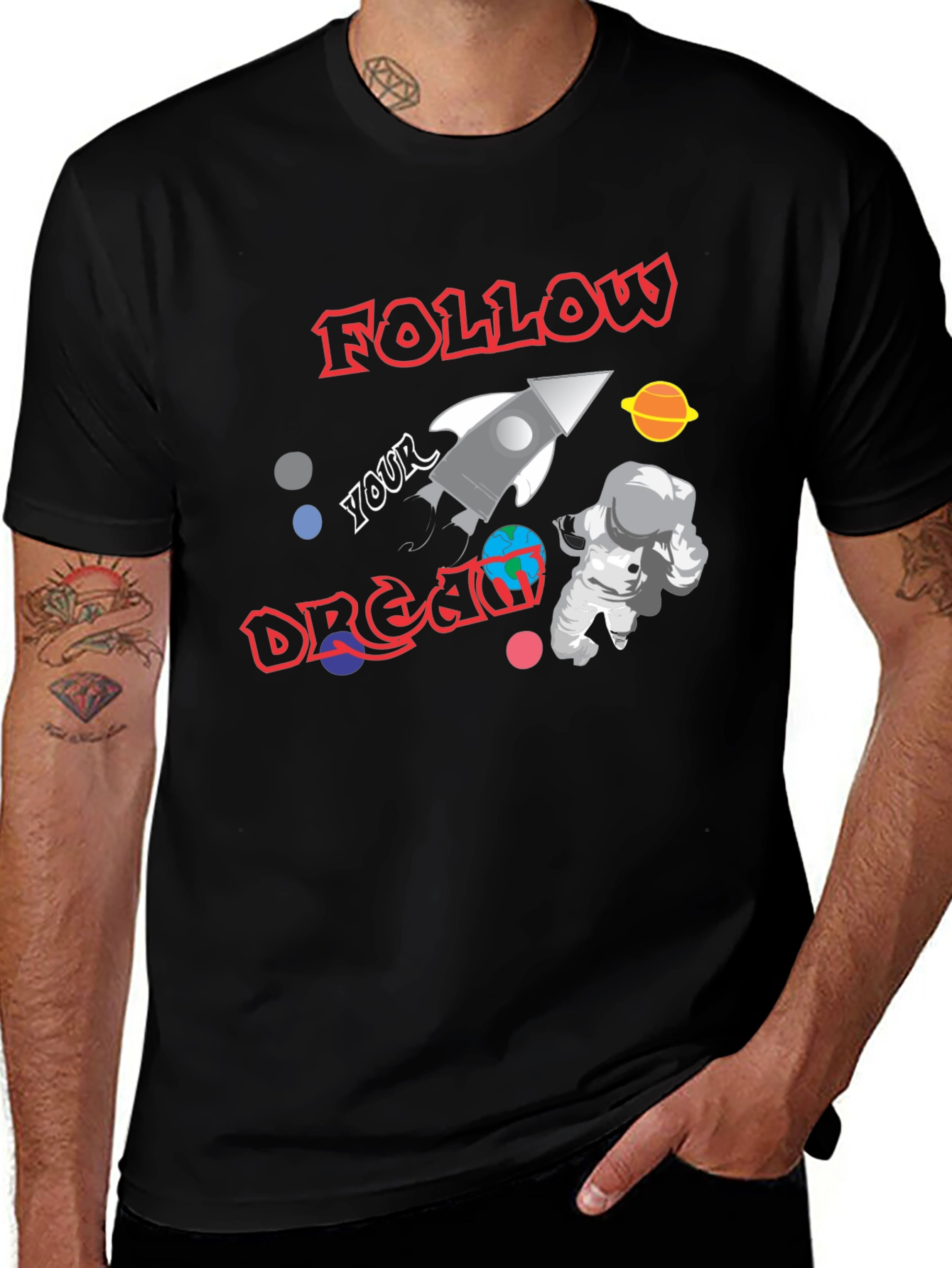 Variant 24 of Follow Your Dream Astronaut T-Shirt