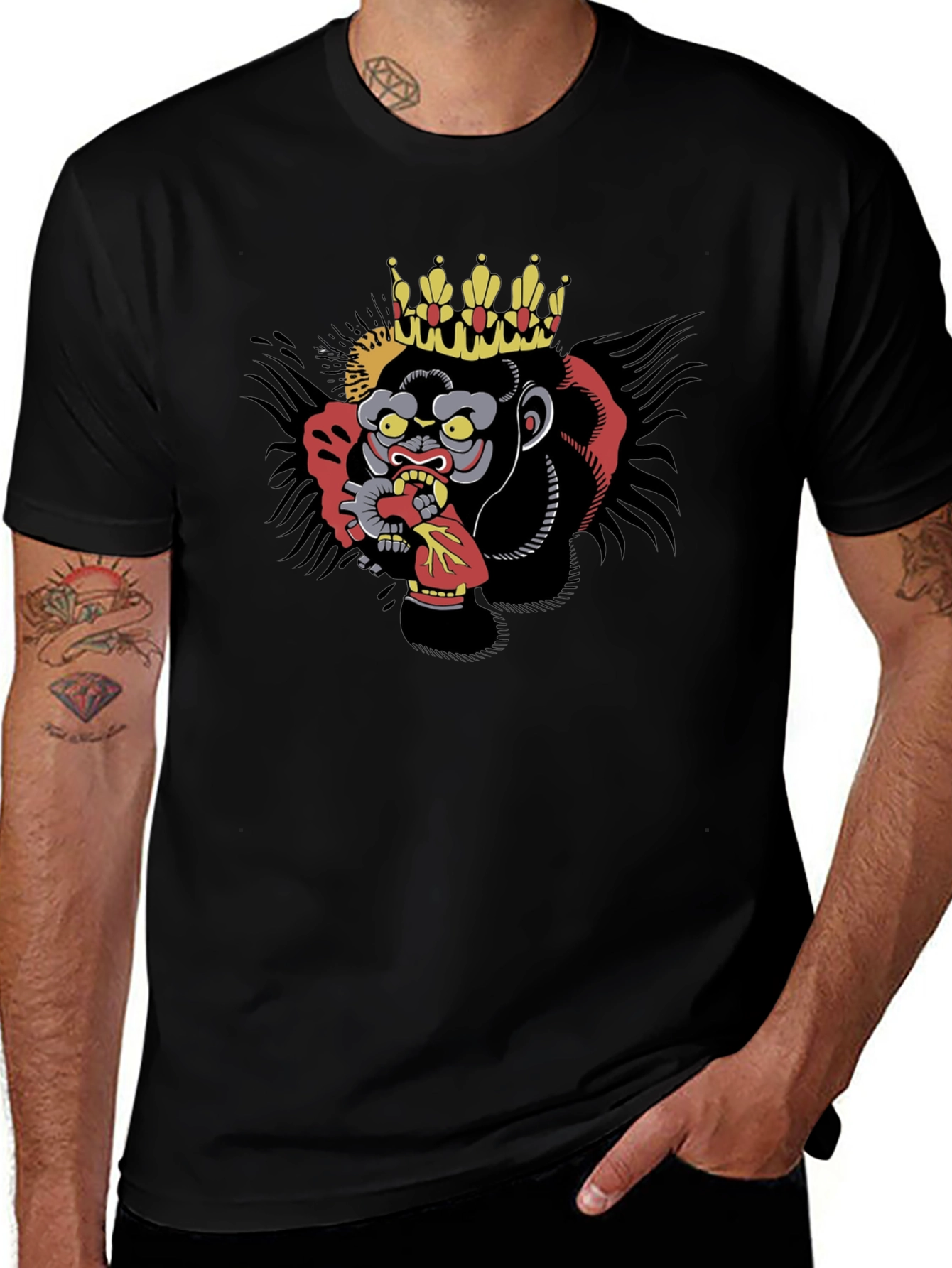 Variant 15 of King Kong Graphic Tee - Edgy Men's Shirt