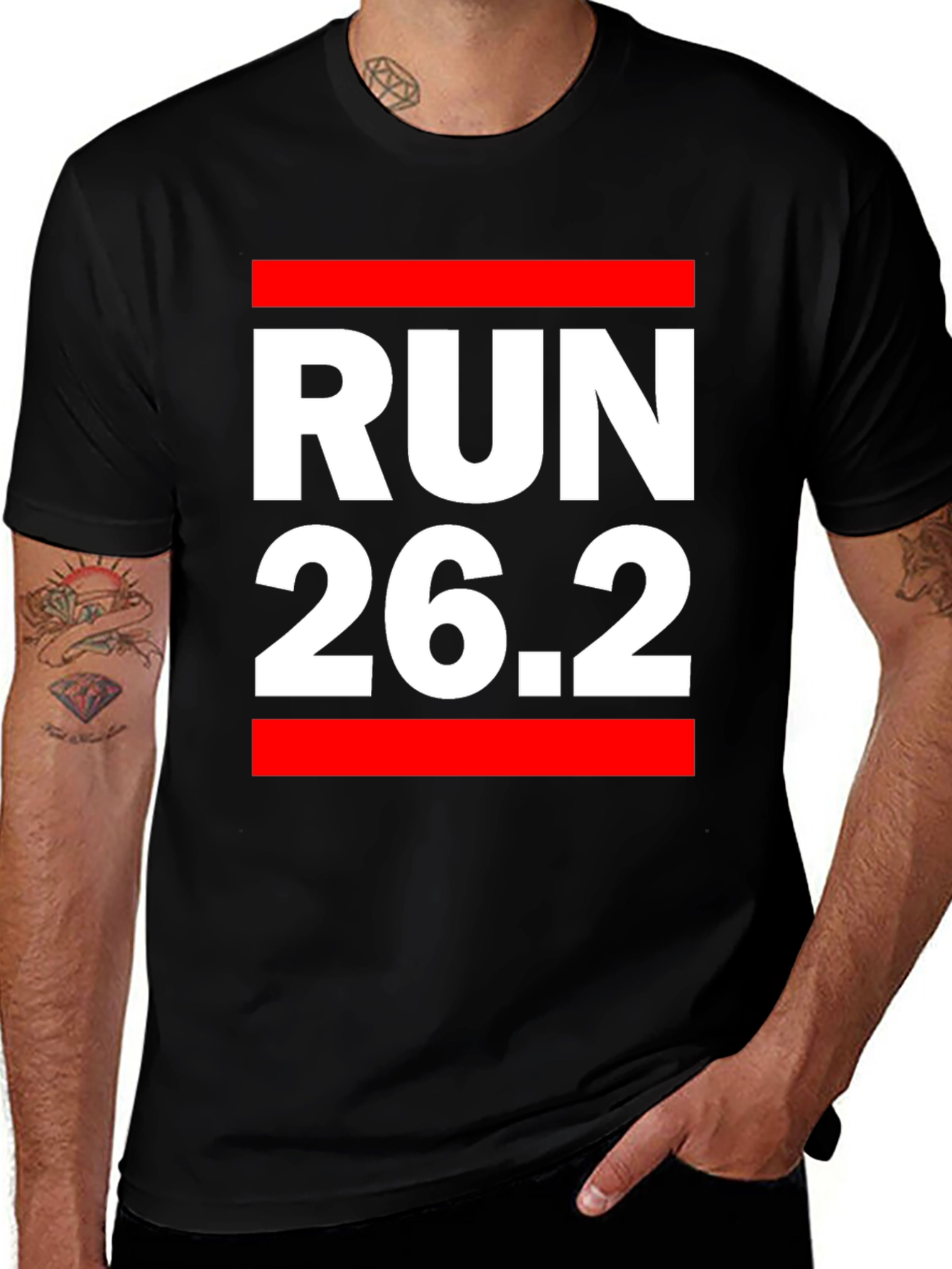 Variant 11 of Run 26.2 Marathon T-Shirt - Black