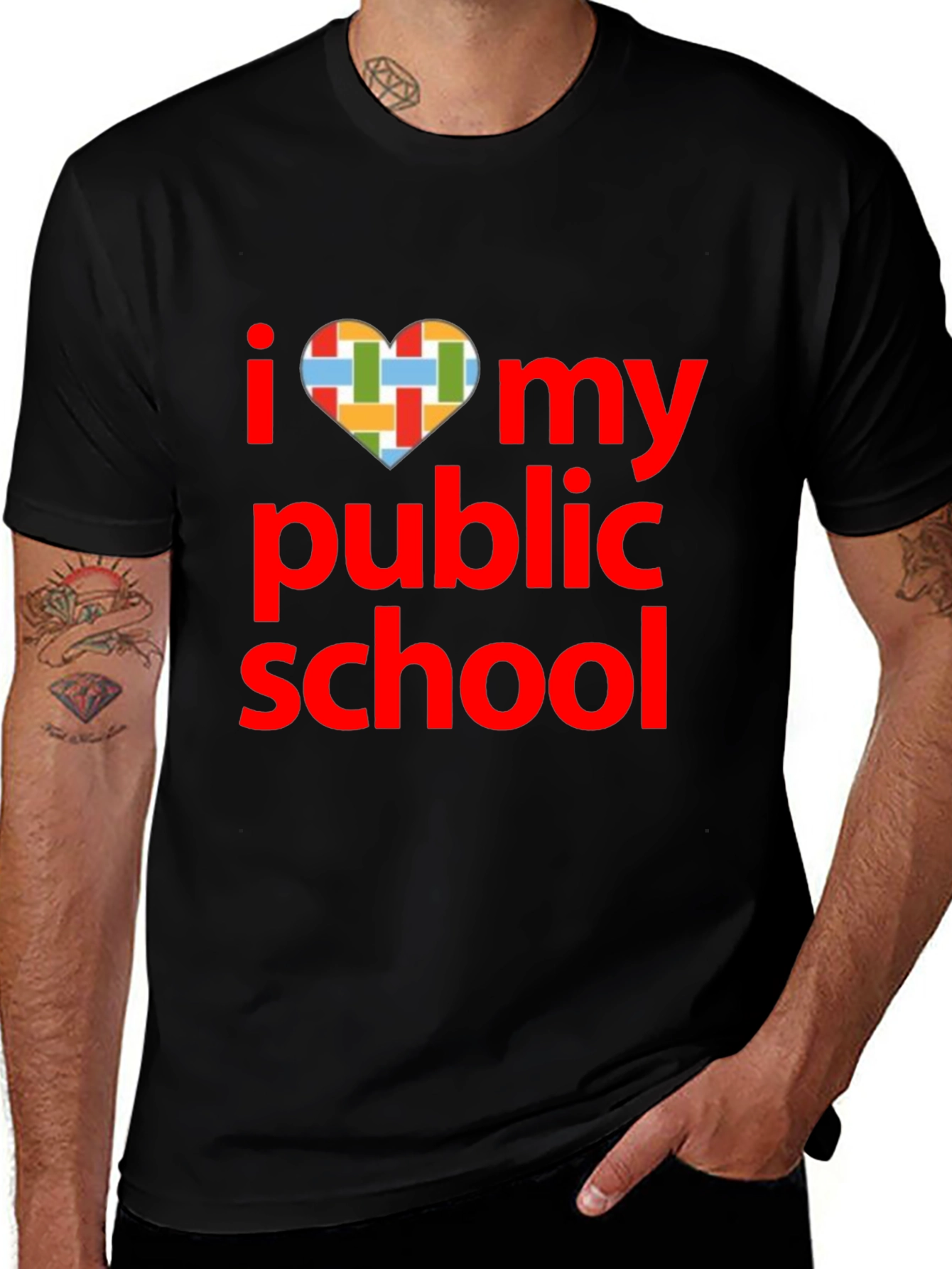 Variant 13 of I Love My Public School T-Shirt