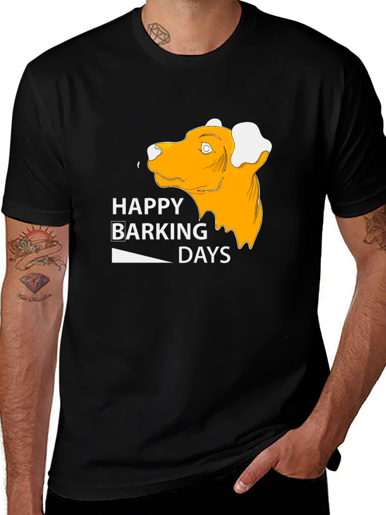 Variant 28 of Happy Barking Days T-Shirt - Dog Lover Tee