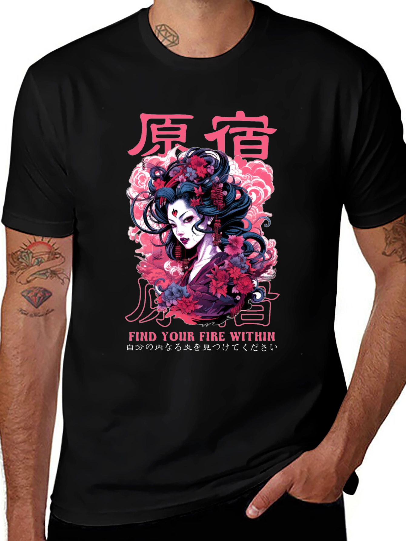 Geisha Graphic Print Tee