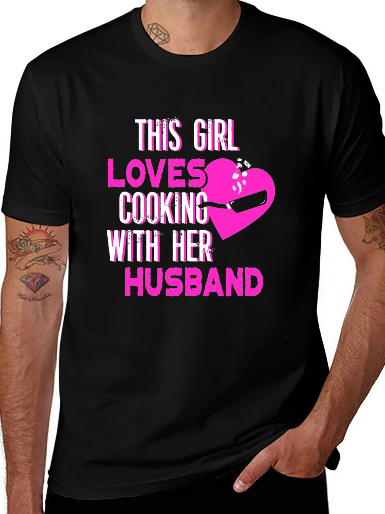Variant 18 of This Girl Loves Cooking With Her Husband T-Shirt