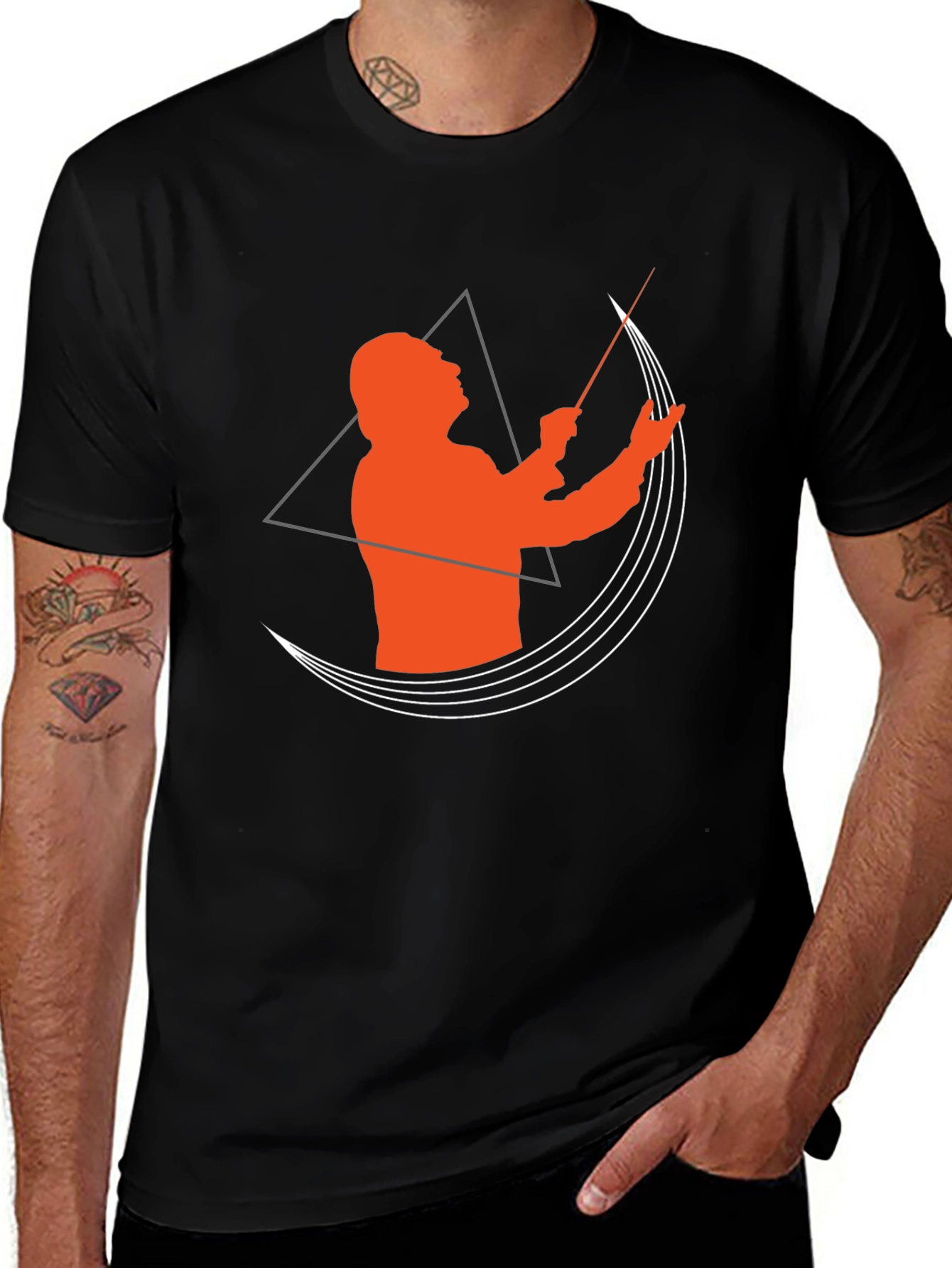 Variant 25 of Conductor Graphic T-Shirt - Music Lover Tee