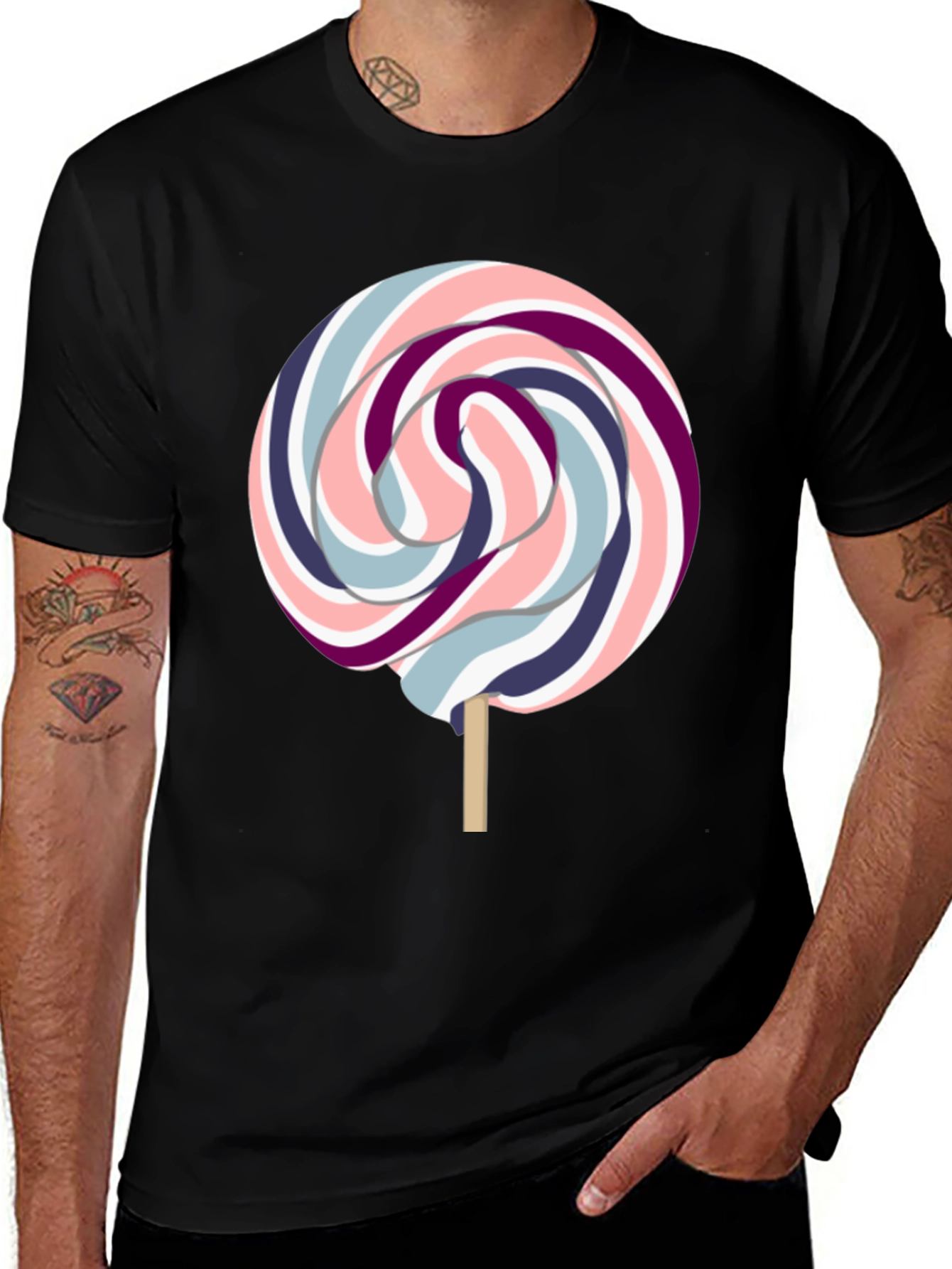 Variant 9 of Lollipop Graphic T-Shirt - Unisex Cotton Tee
