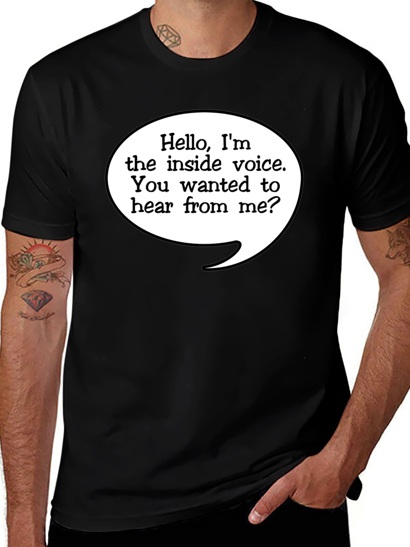 Inside Voice T-Shirt - Funny Novelty Tee