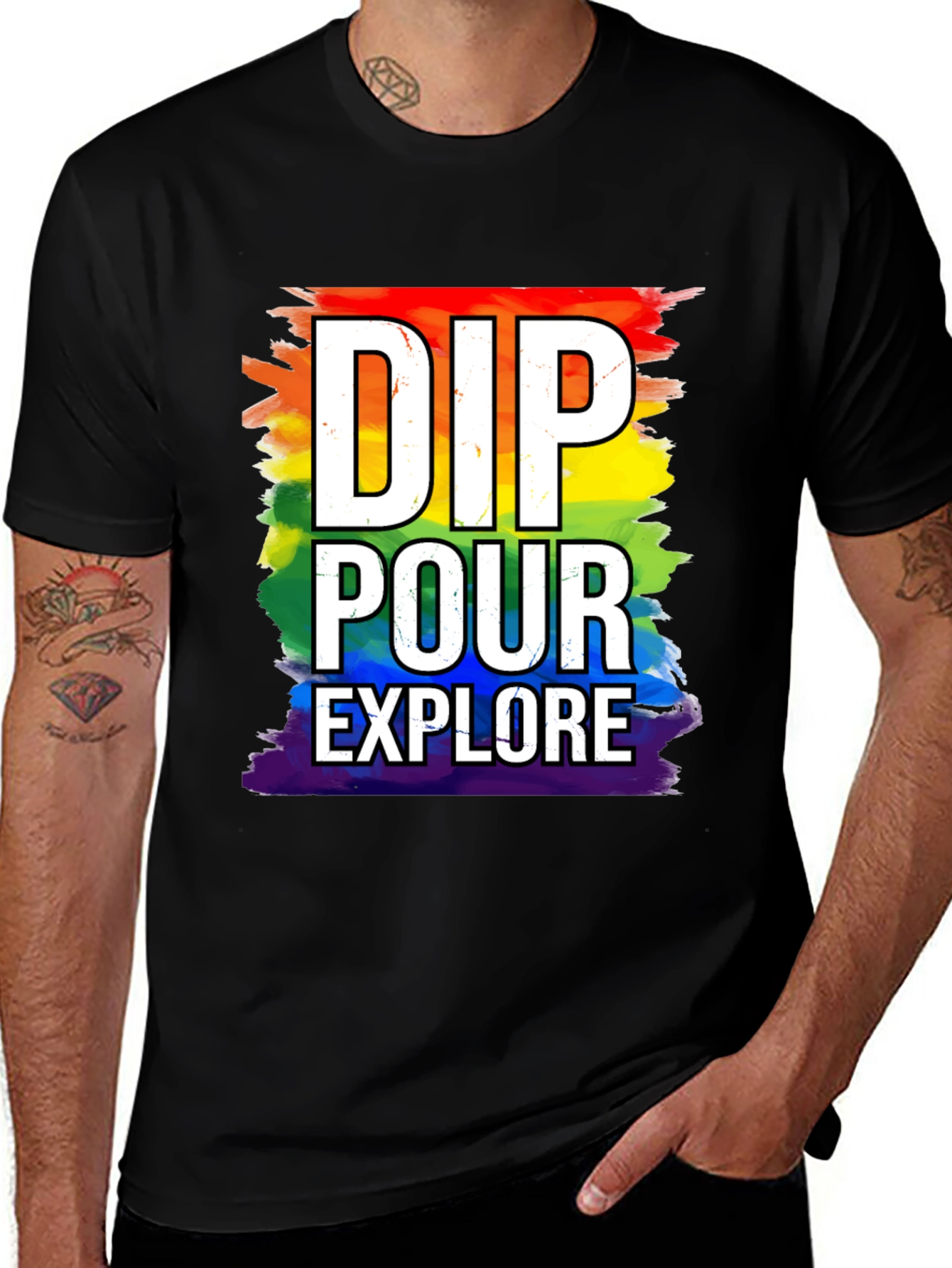 Variant 7 of Dip Pour Explore Pride T-Shirt
