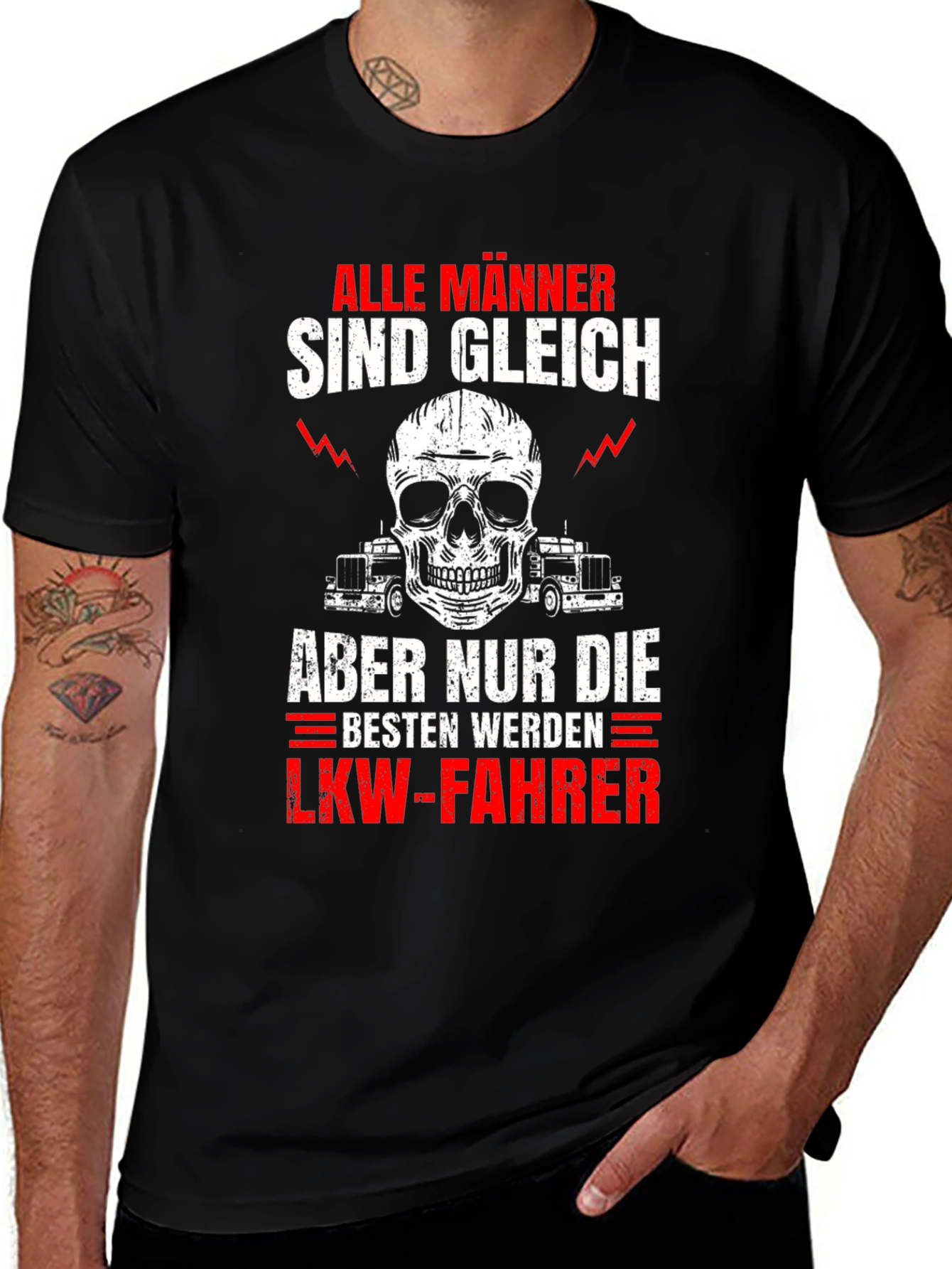 Variant 12 of Men's Alle Manner Trucker T-Shirt