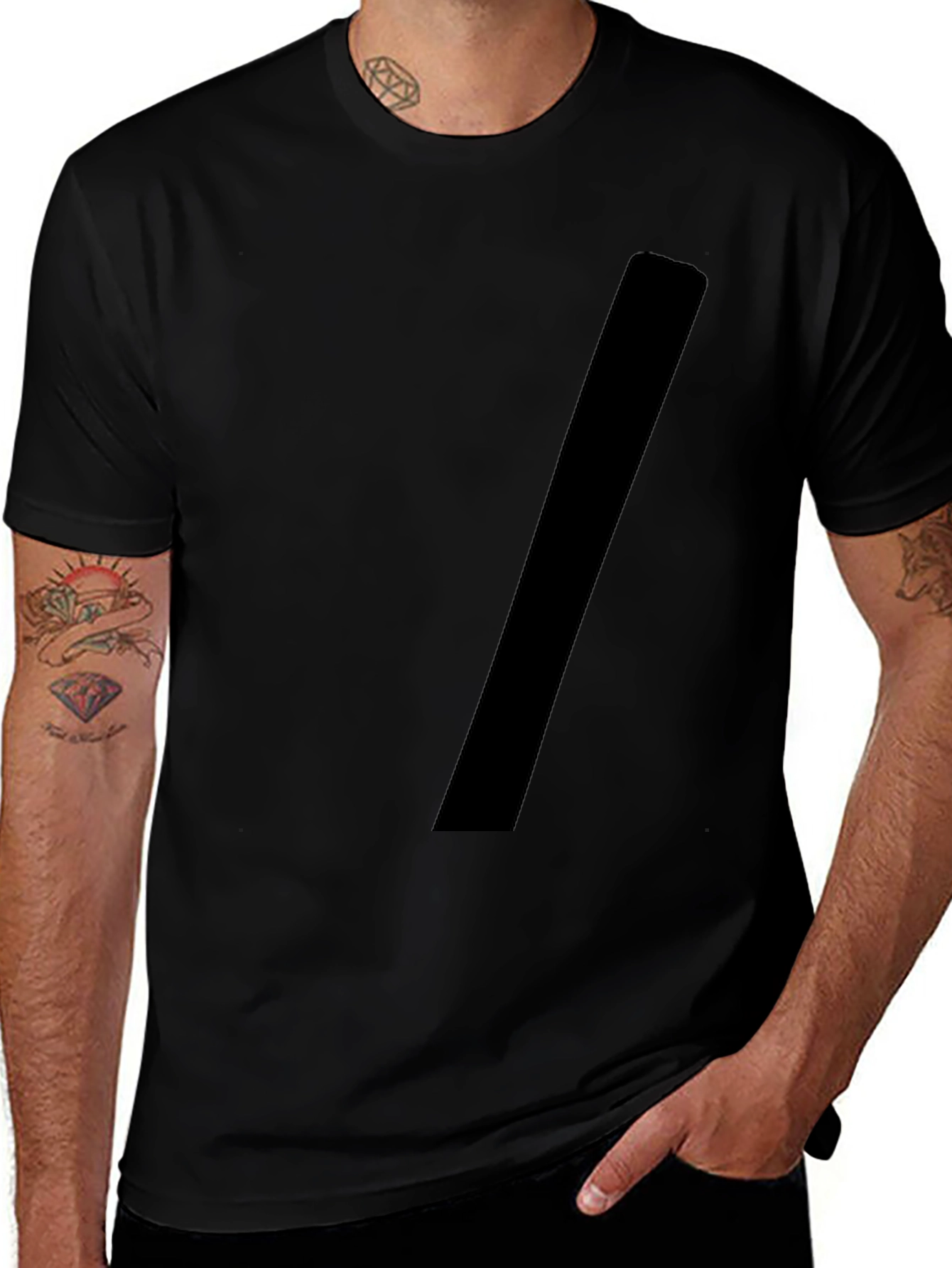 Variant 25 of Bold Minimalist Black T-Shirt