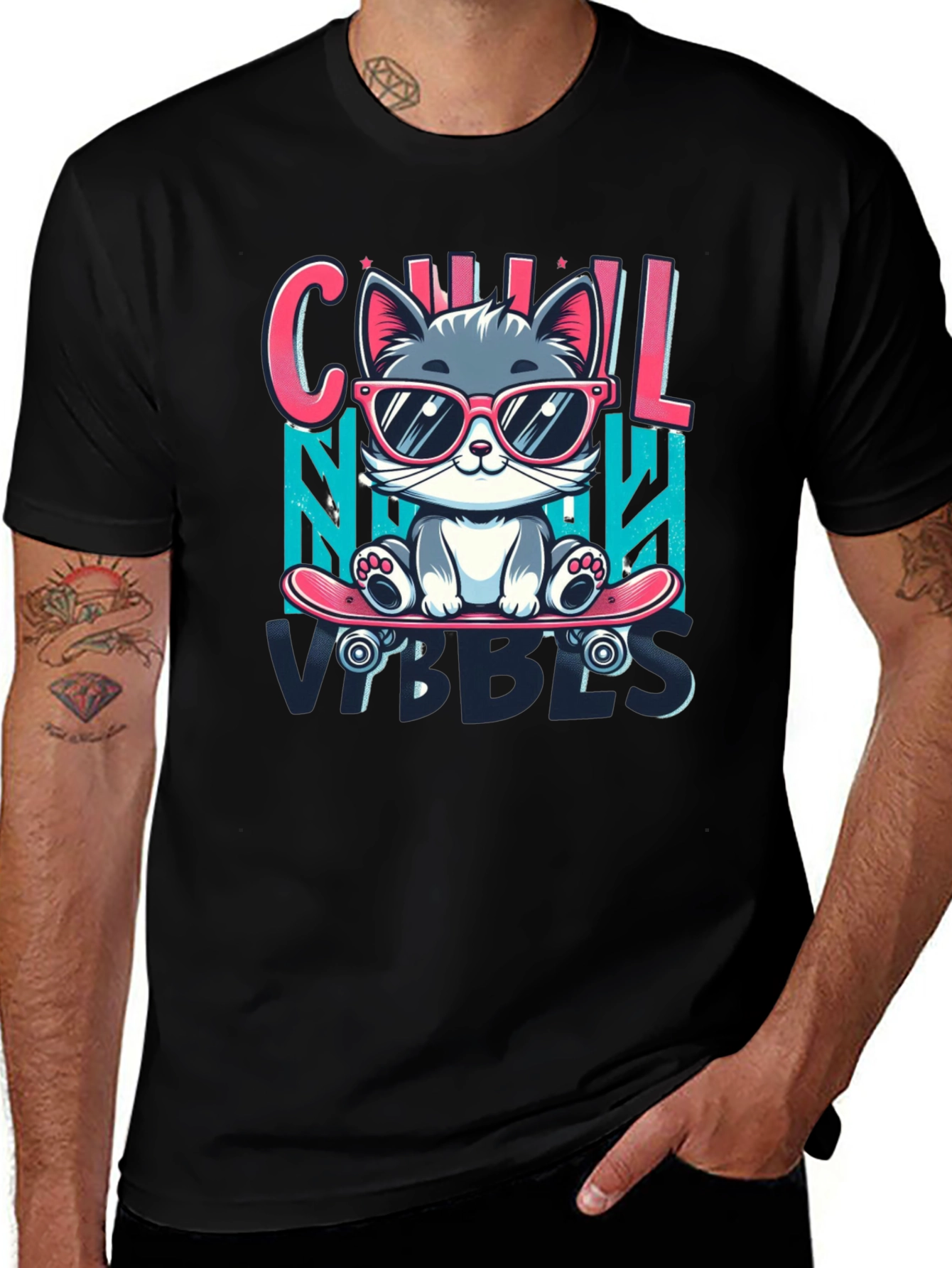 Variant 23 of Cool Cat Vibes T-Shirt