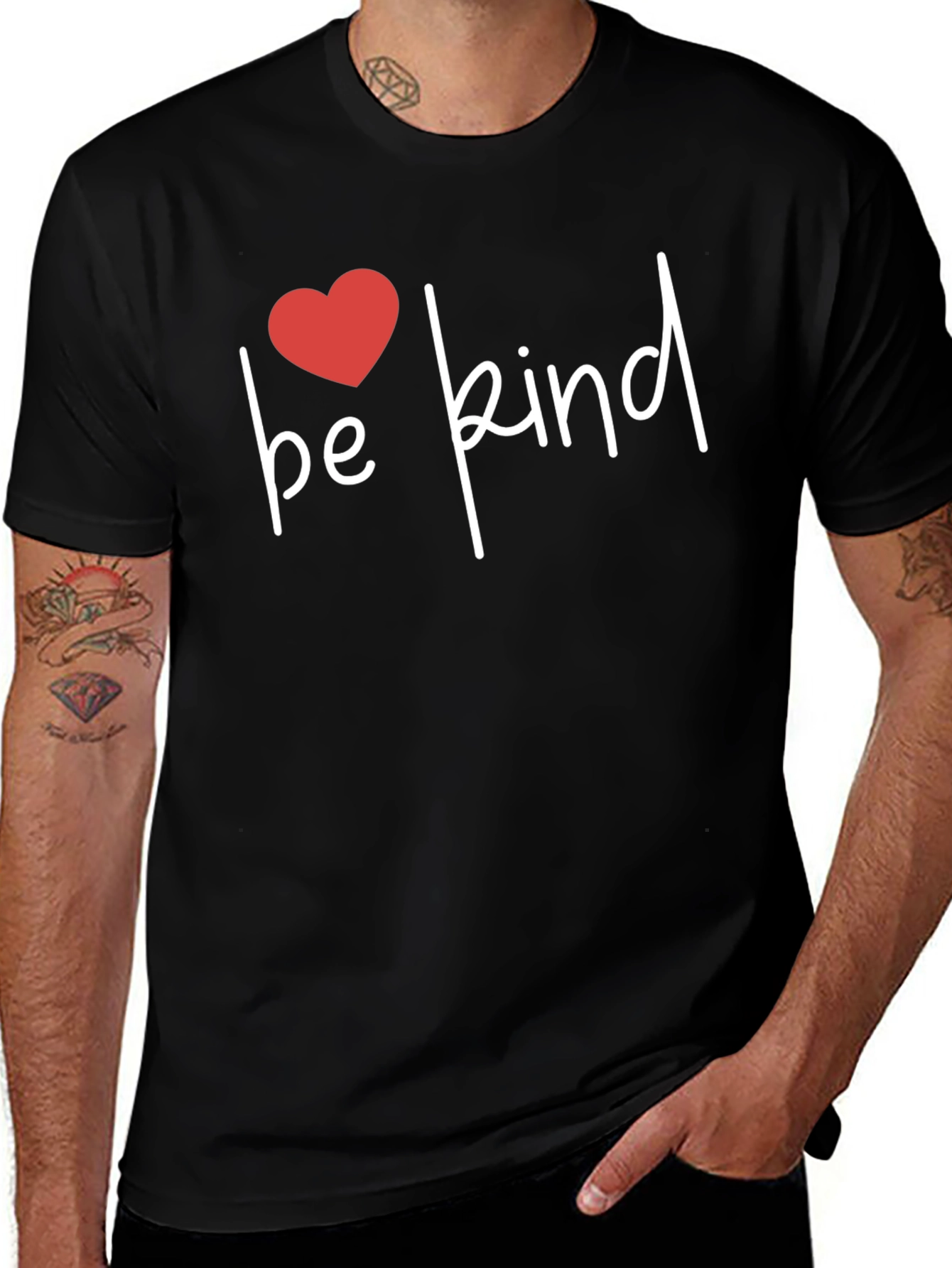 Variant 18 of Be Kind Heart Graphic T-Shirt - Stylish Comfort Fit