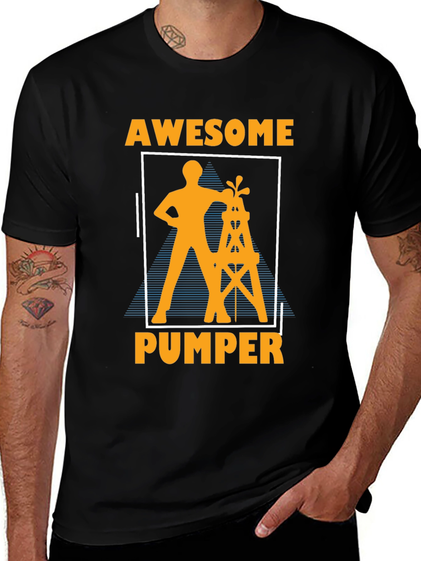 Variant 23 of Awesome Pumper T-Shirt: Oilfield Worker Tee