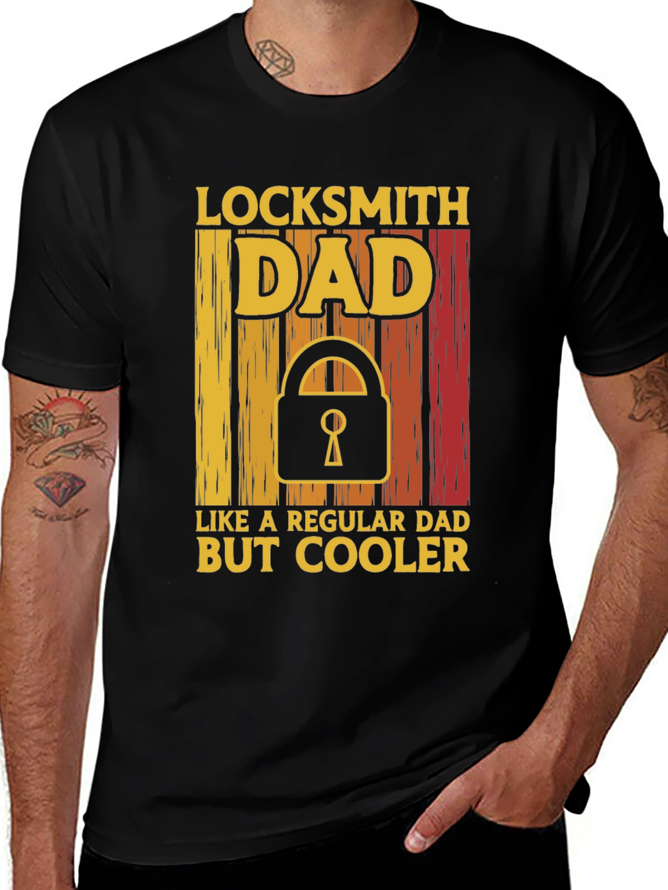 Variant 3 of Locksmith Dad T-Shirt - Regular Dad But Cooler