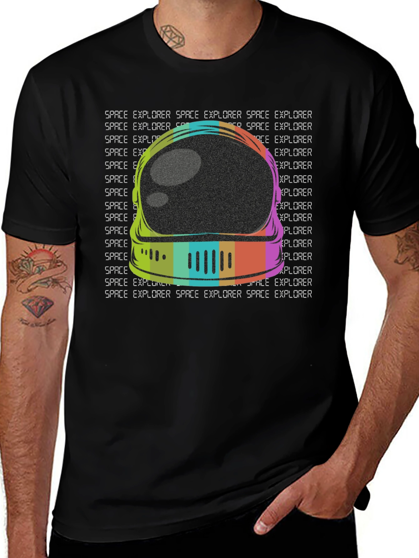 Variant 3 of Retro Space Explorer Graphic Tee