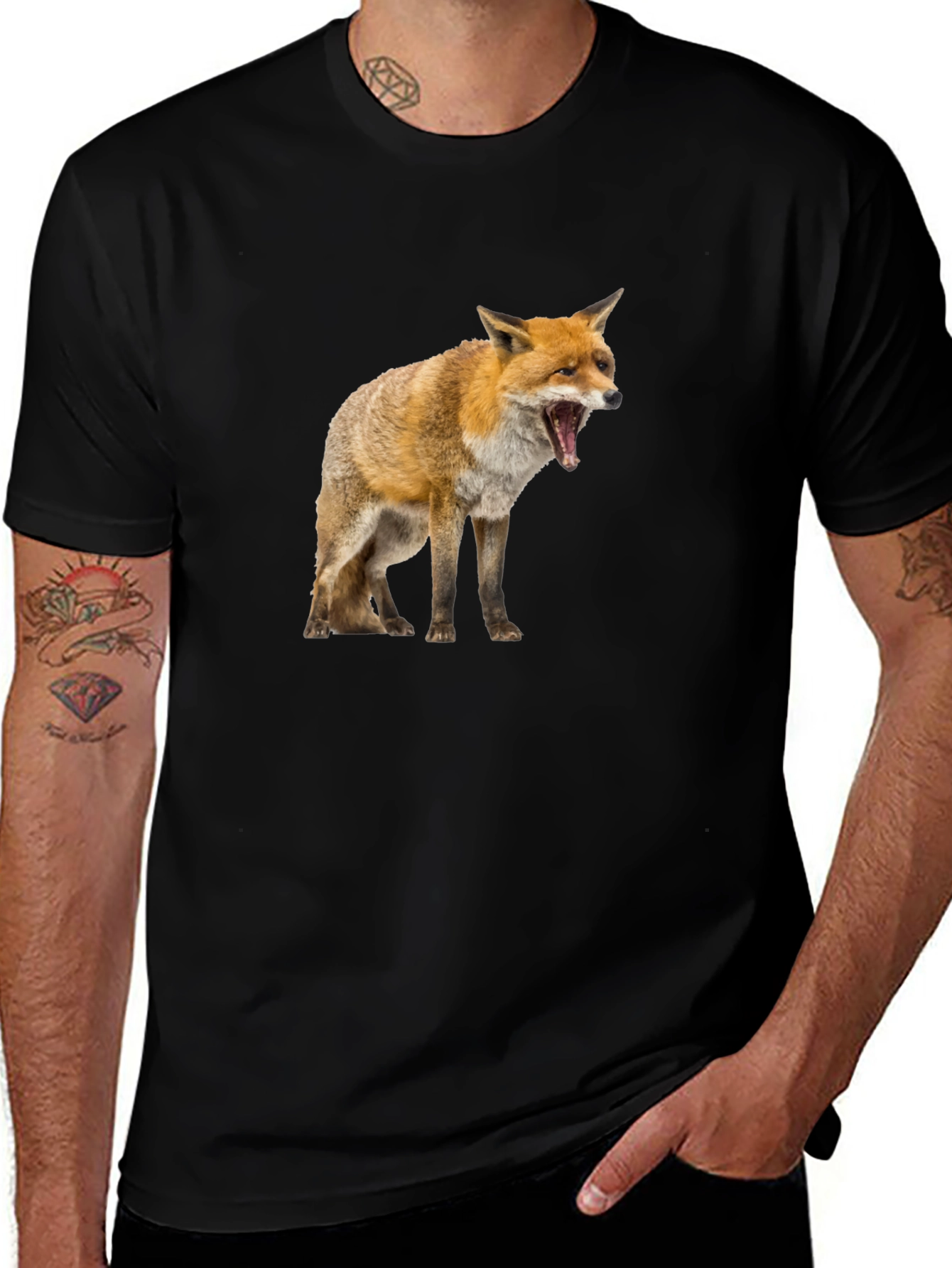Variant 29 of Fox Graphic Black T-Shirt