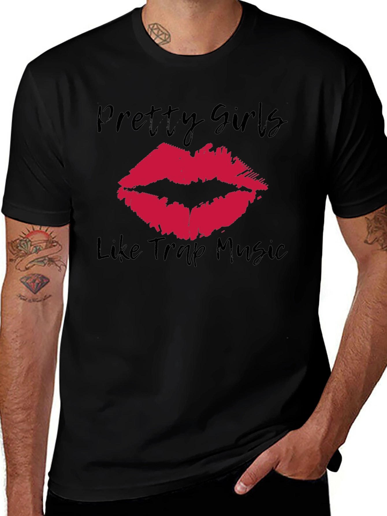Variant 30 of Pretty Girls Trap Music Graphic Tee