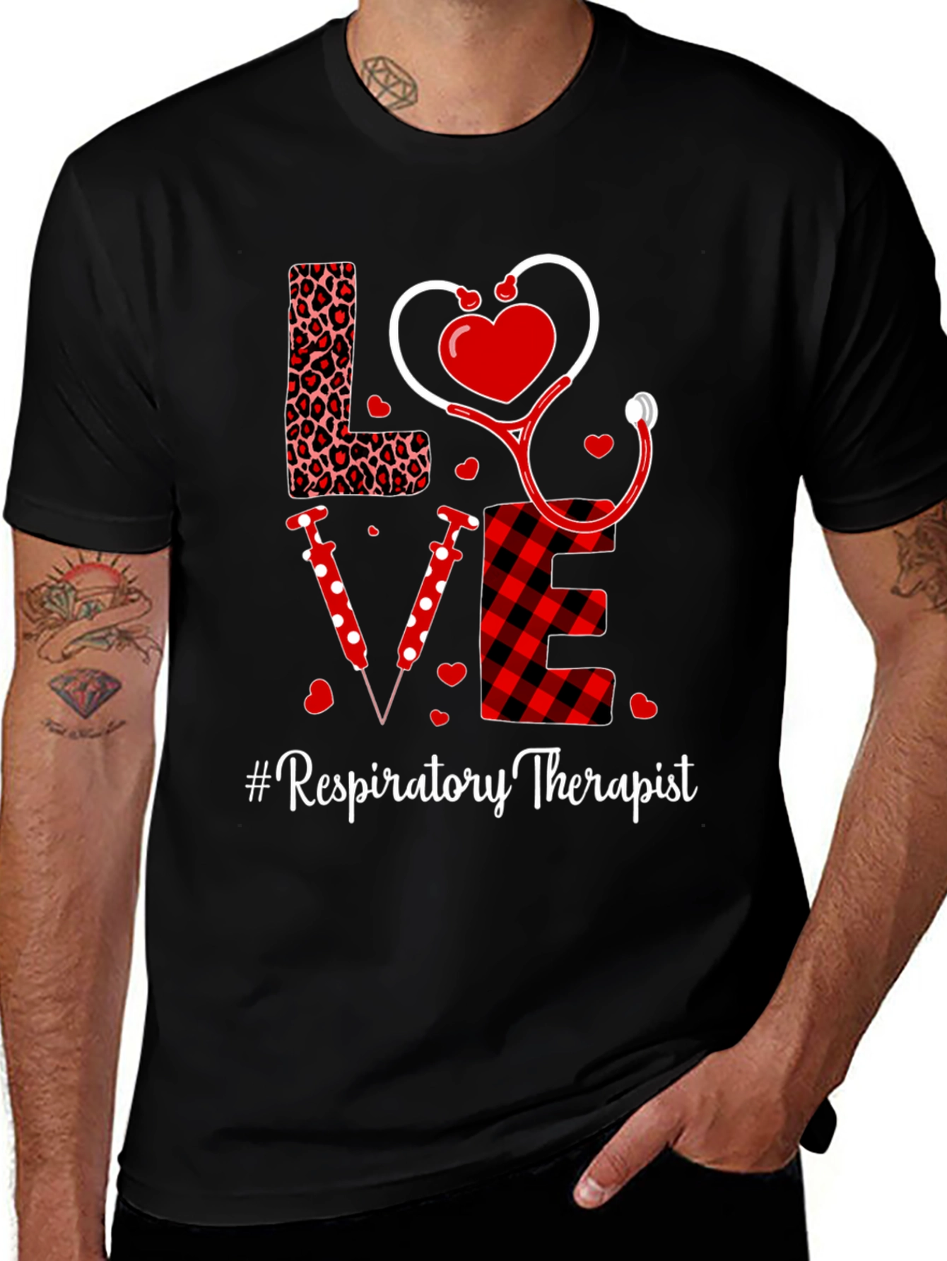 Variant 15 of Respiratory Therapist Love T-Shirt