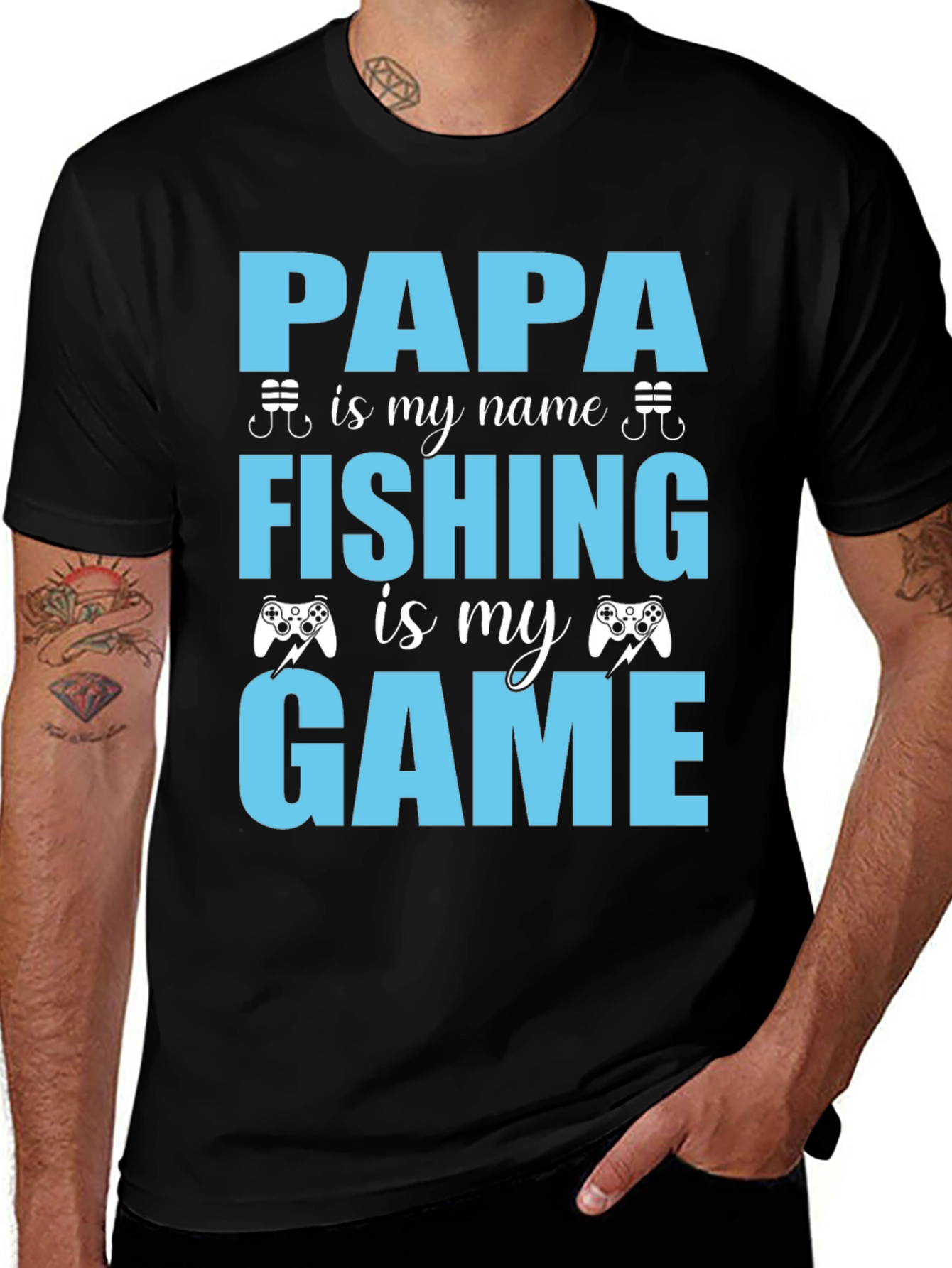 Variant 23 of Papa's Fishing & Gaming Tee