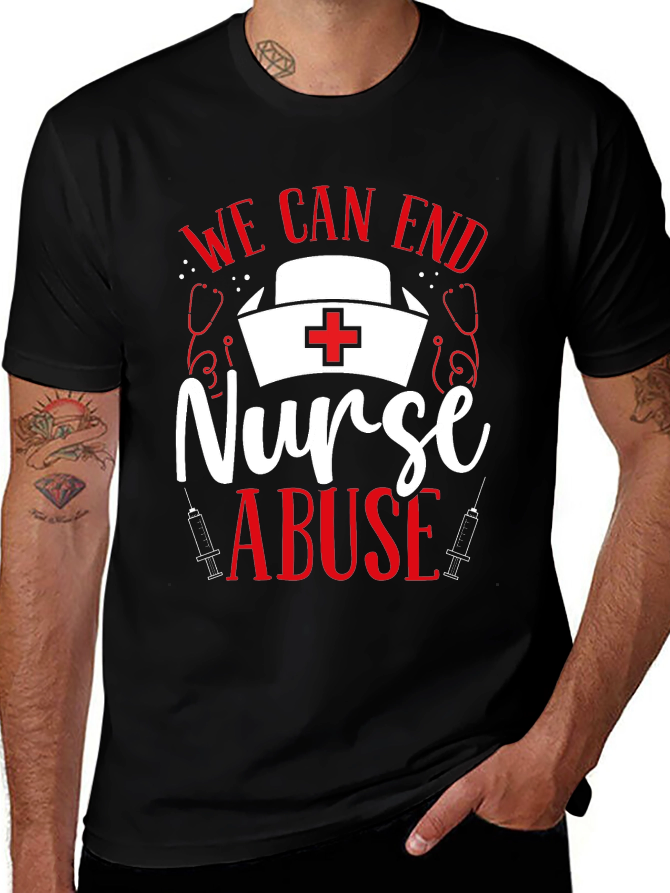 Variant 7 of We Can End Nurse Abuse T-Shirt