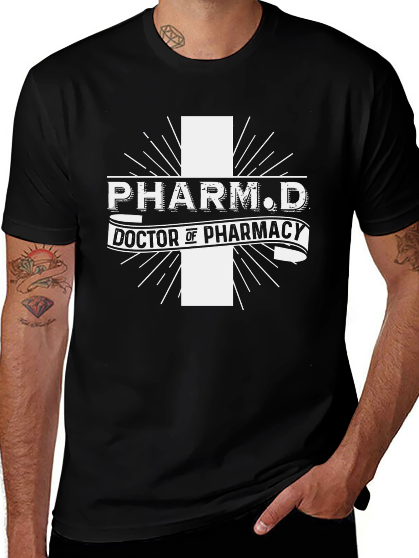 PharmD Doctor of Pharmacy Black T-Shirt