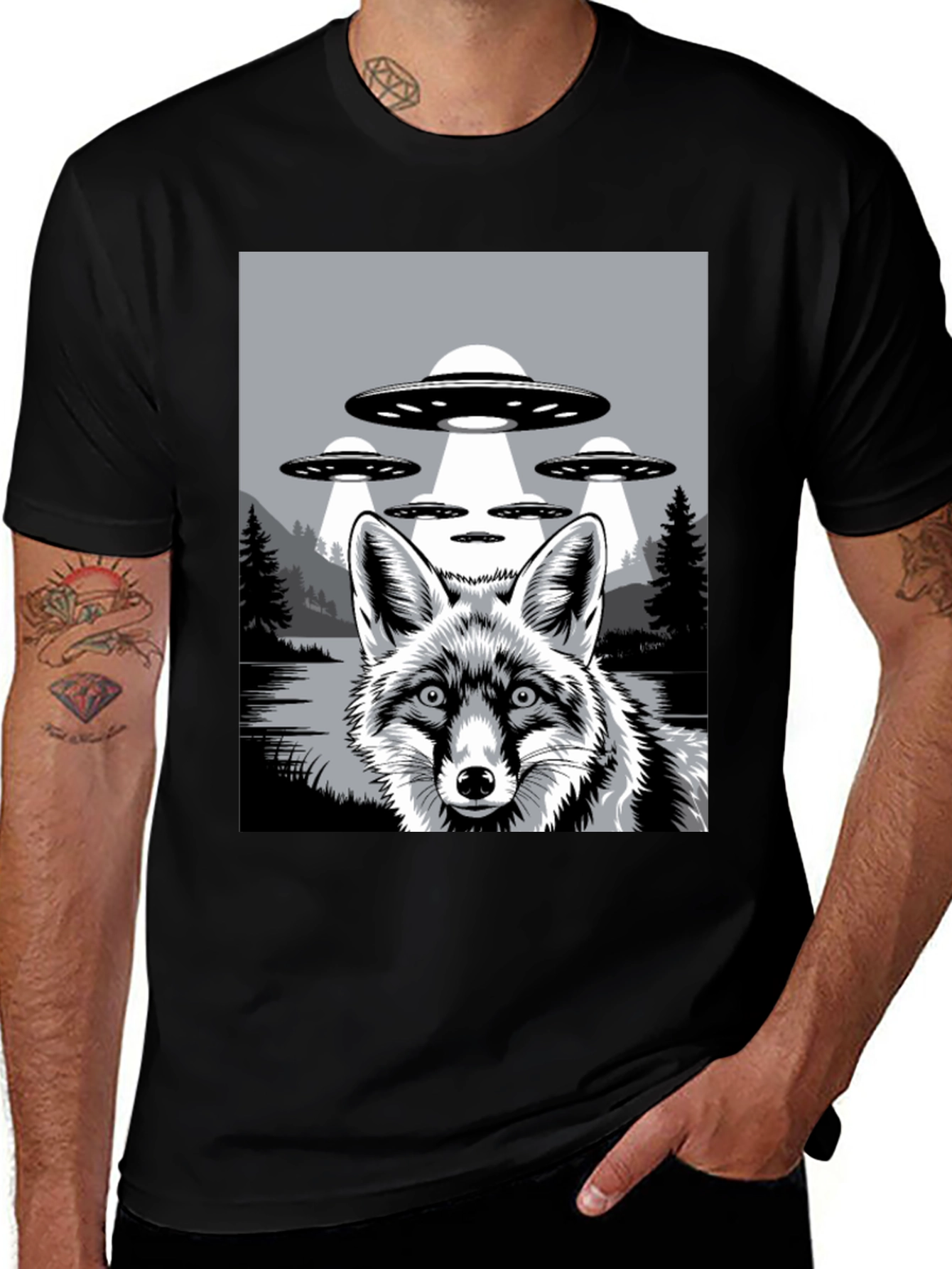 Variant 9 of Fox UFO Graphic T-Shirt