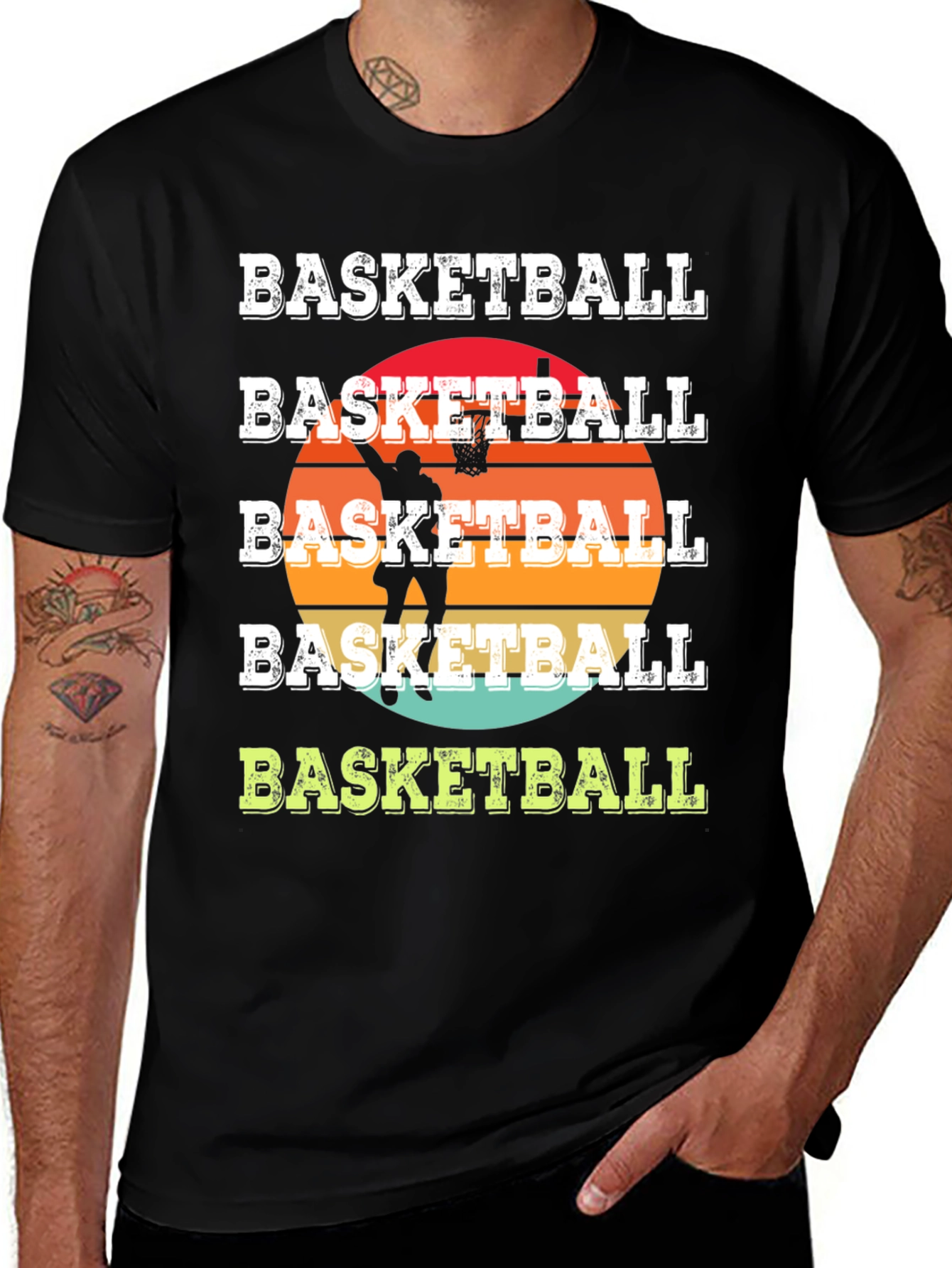 Variant 12 of Basketball Graphic Tee