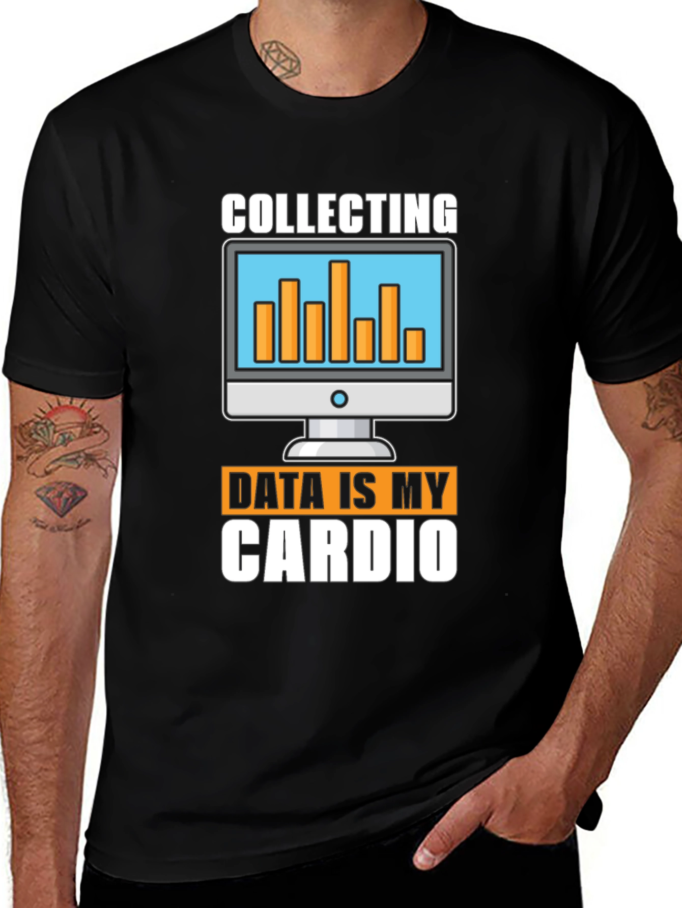 Variant 13 of Data Science T-Shirt: Collecting Data is My Cardio