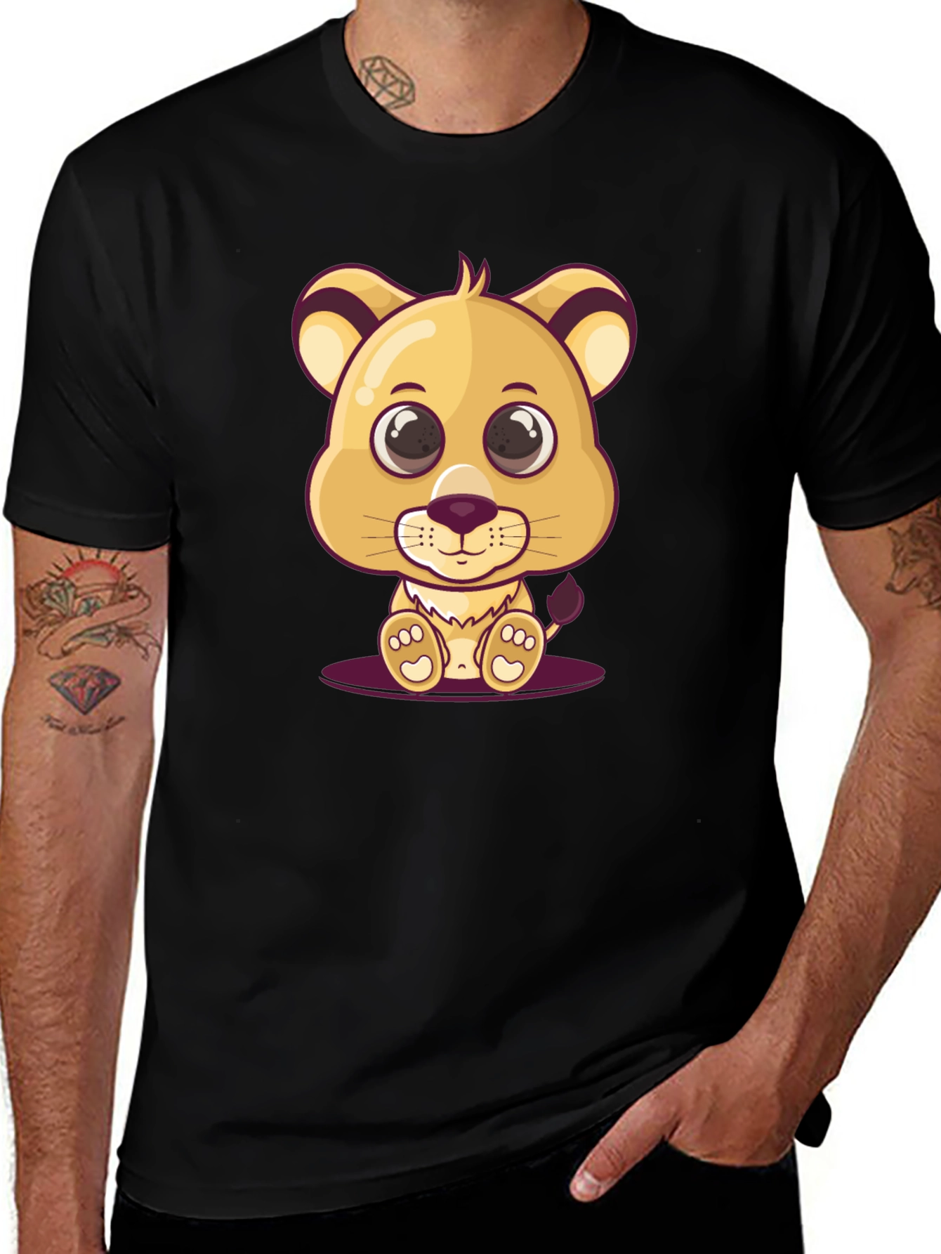 Variant 30 of Cute Lion Cub Graphic T-Shirt