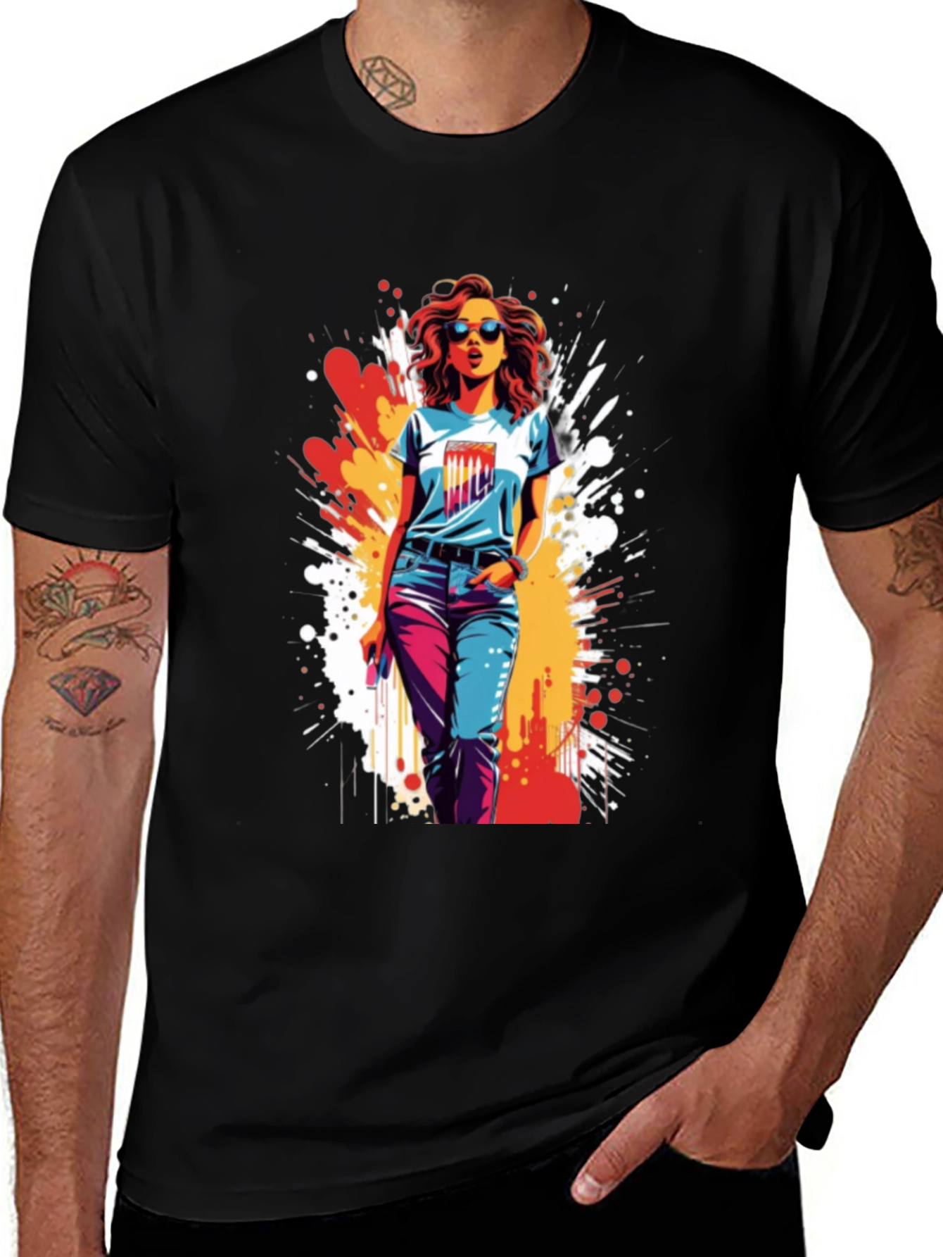 Stylish Women's Graphic T-Shirt - Urban Design