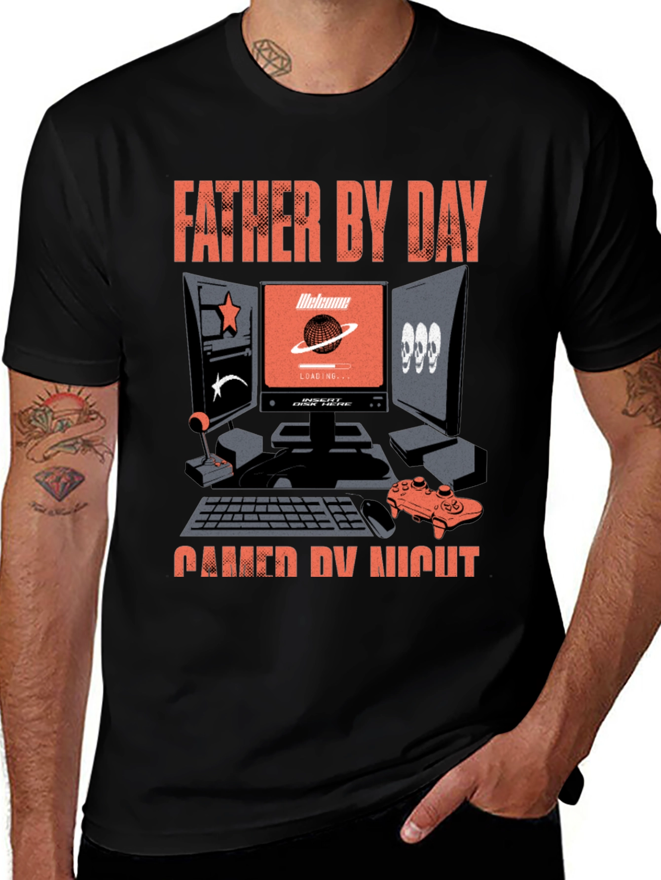 Variant 8 of Father By Day Gamer By Night T-Shirt