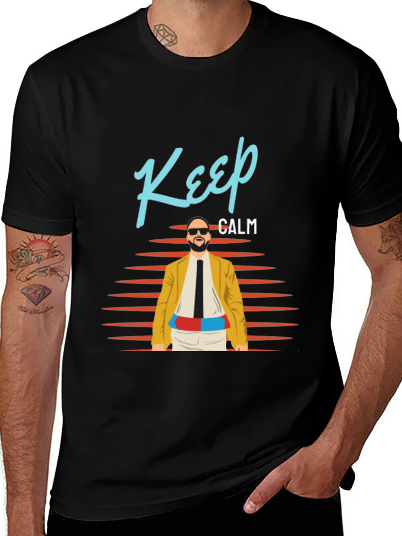 Variant 18 of Keep Calm Graphic Tee - Retro Cool