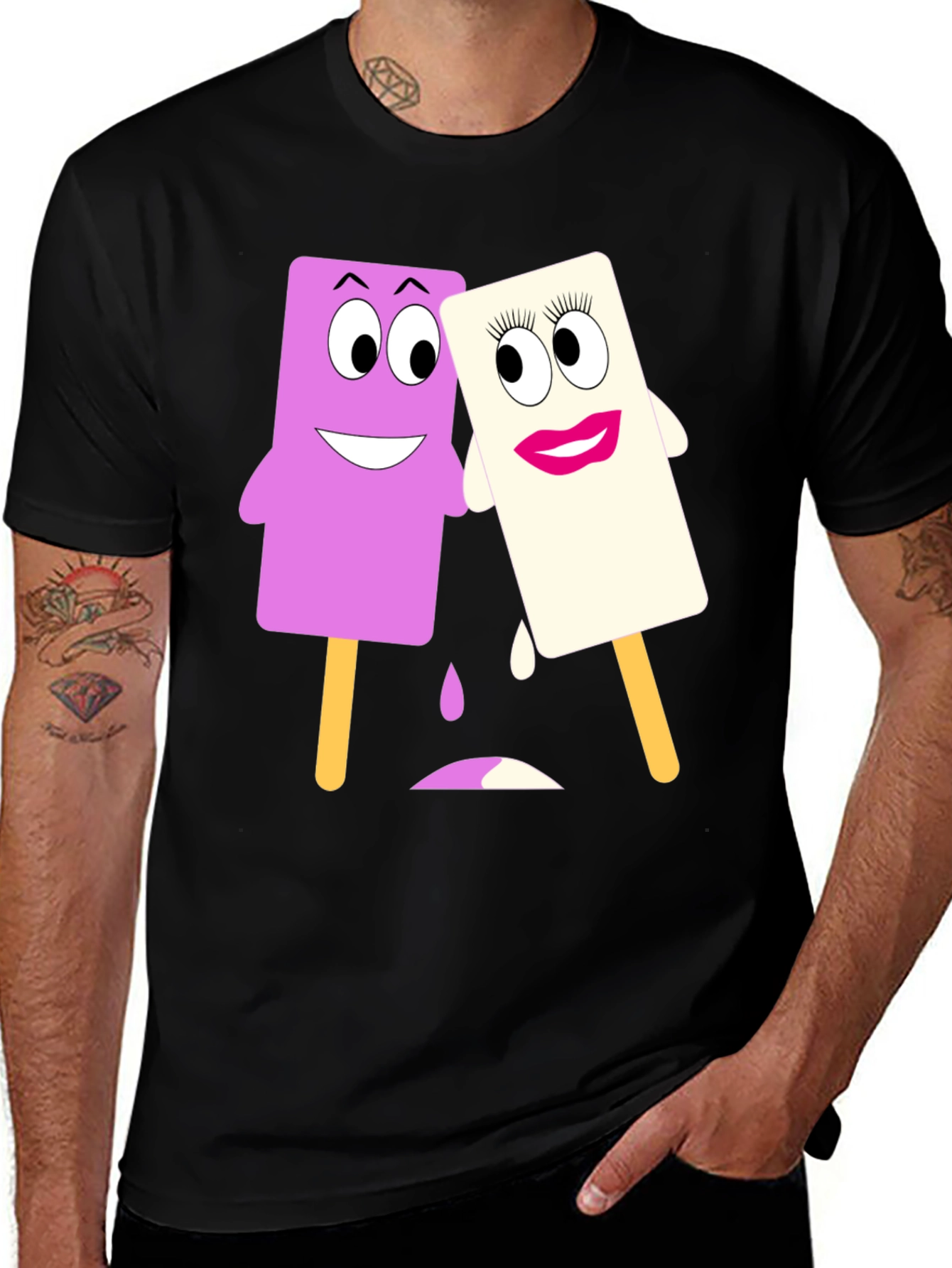 Variant 13 of Cartoon Popsicle Graphic Tee