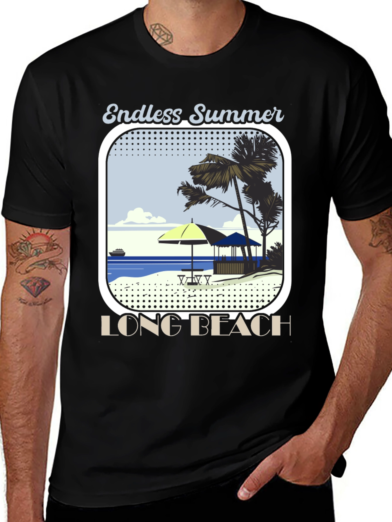 Variant 29 of Endless Summer Long Beach Graphic Tee