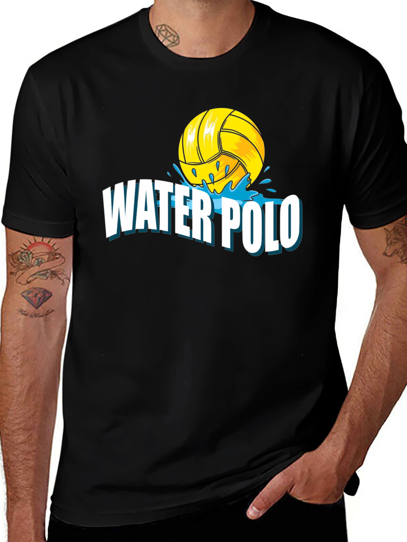 Variant 7 of Water Polo Ball Graphic T-Shirt