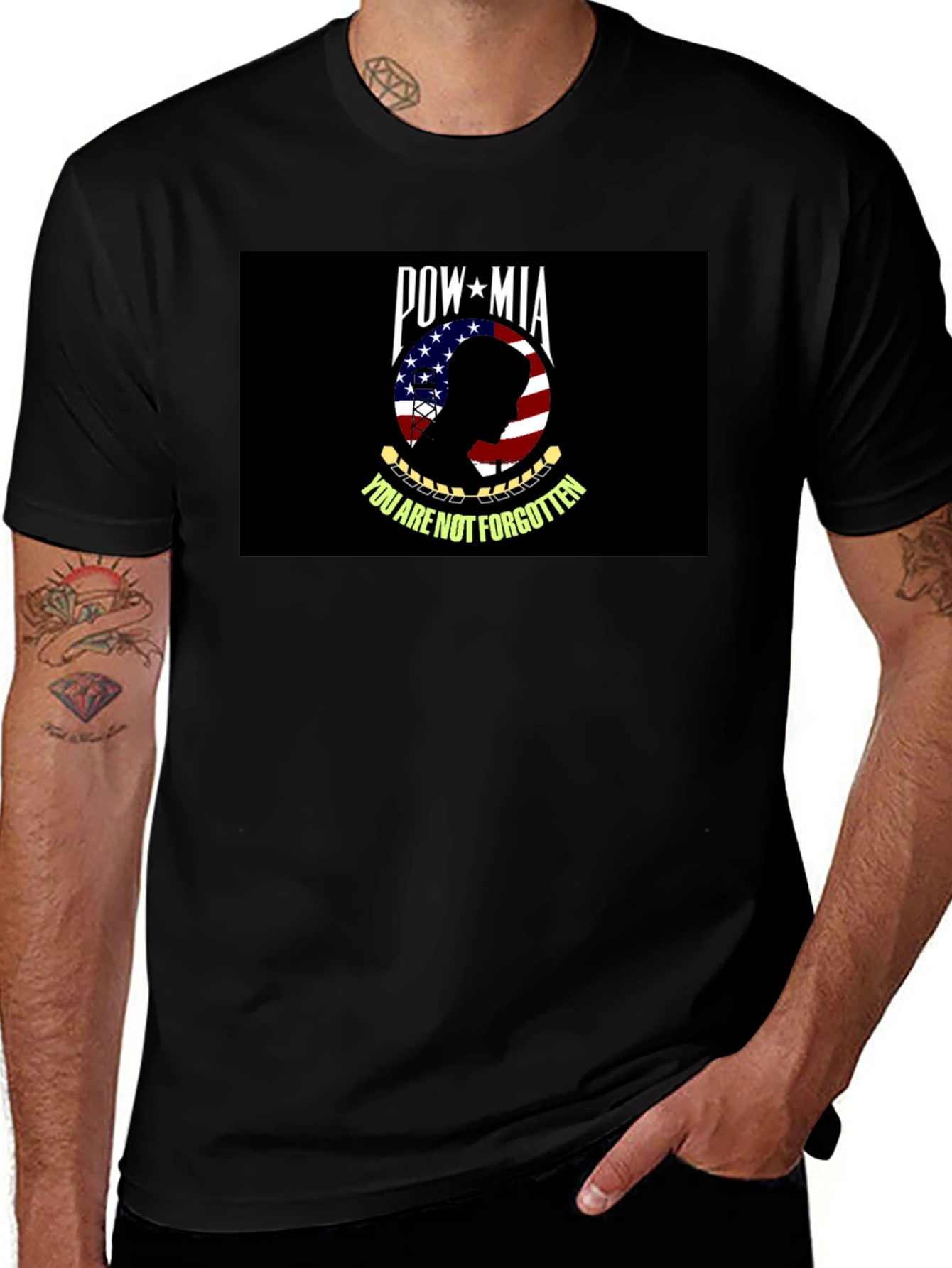 POW MIA "You Are Not Forgotten" Graphic T-Shirt