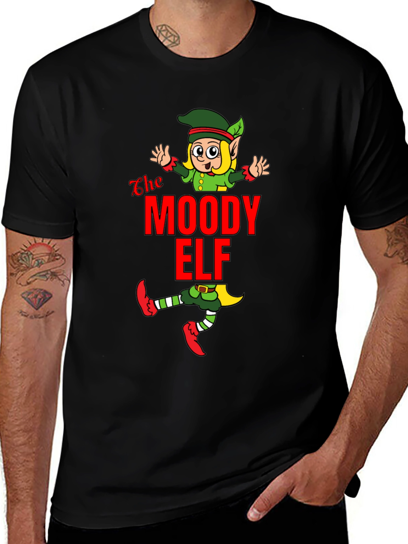 Variant 3 of The Moody Elf Graphic T-Shirt