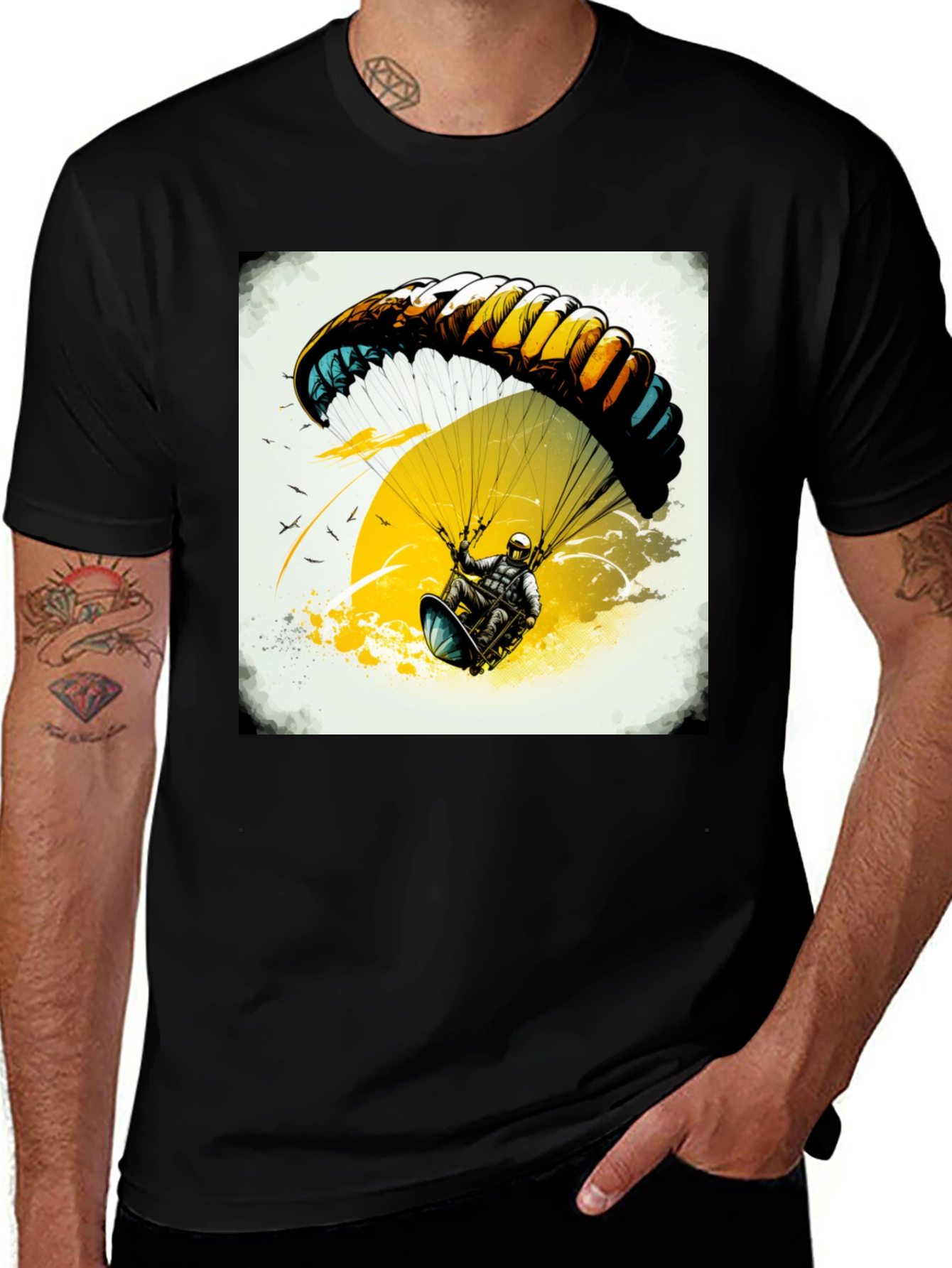 Variant 13 of Paragliding Graphic T-Shirt - Adventure Seeker Tee