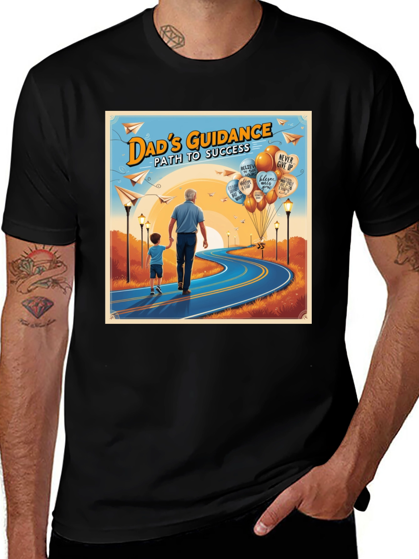 Dad's Guidance T-Shirt - Path to Success