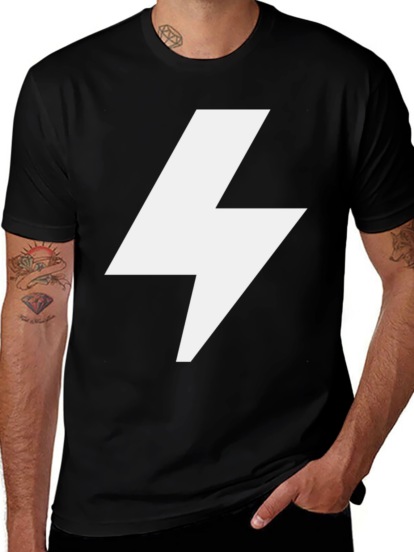 Variant 8 of Lightning Bolt Graphic Tee - Bold Statement Shirt