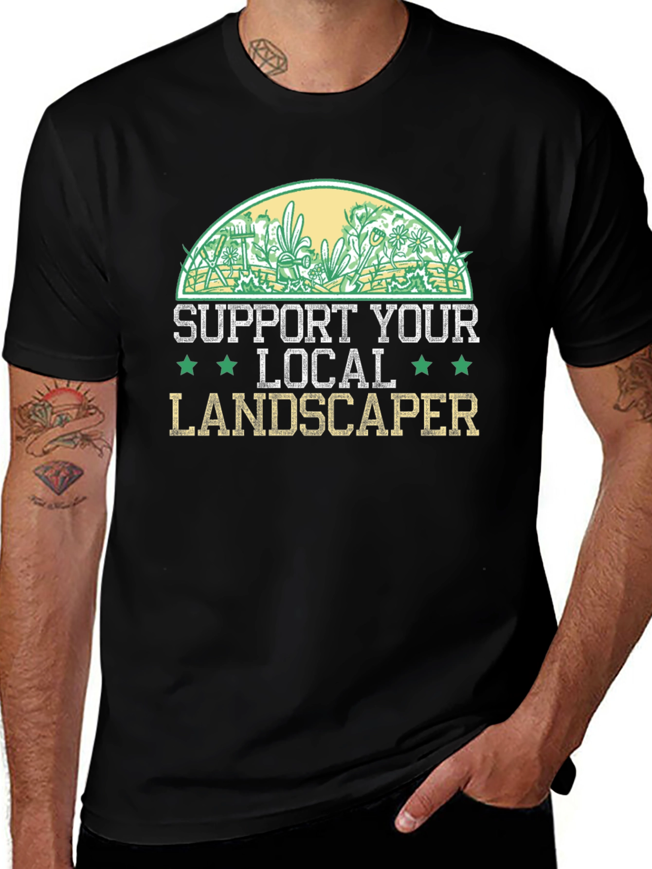 Variant 24 of Support Local Landscaper T-Shirt