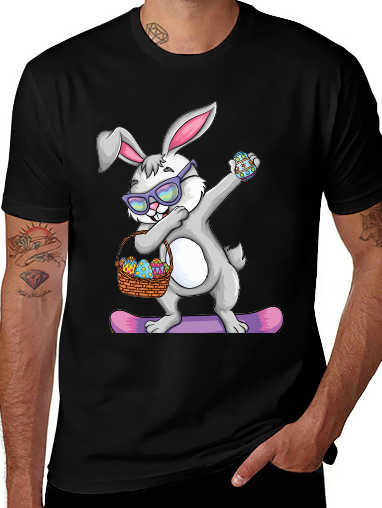Variant 12 of Dabbing Easter Bunny T-Shirt